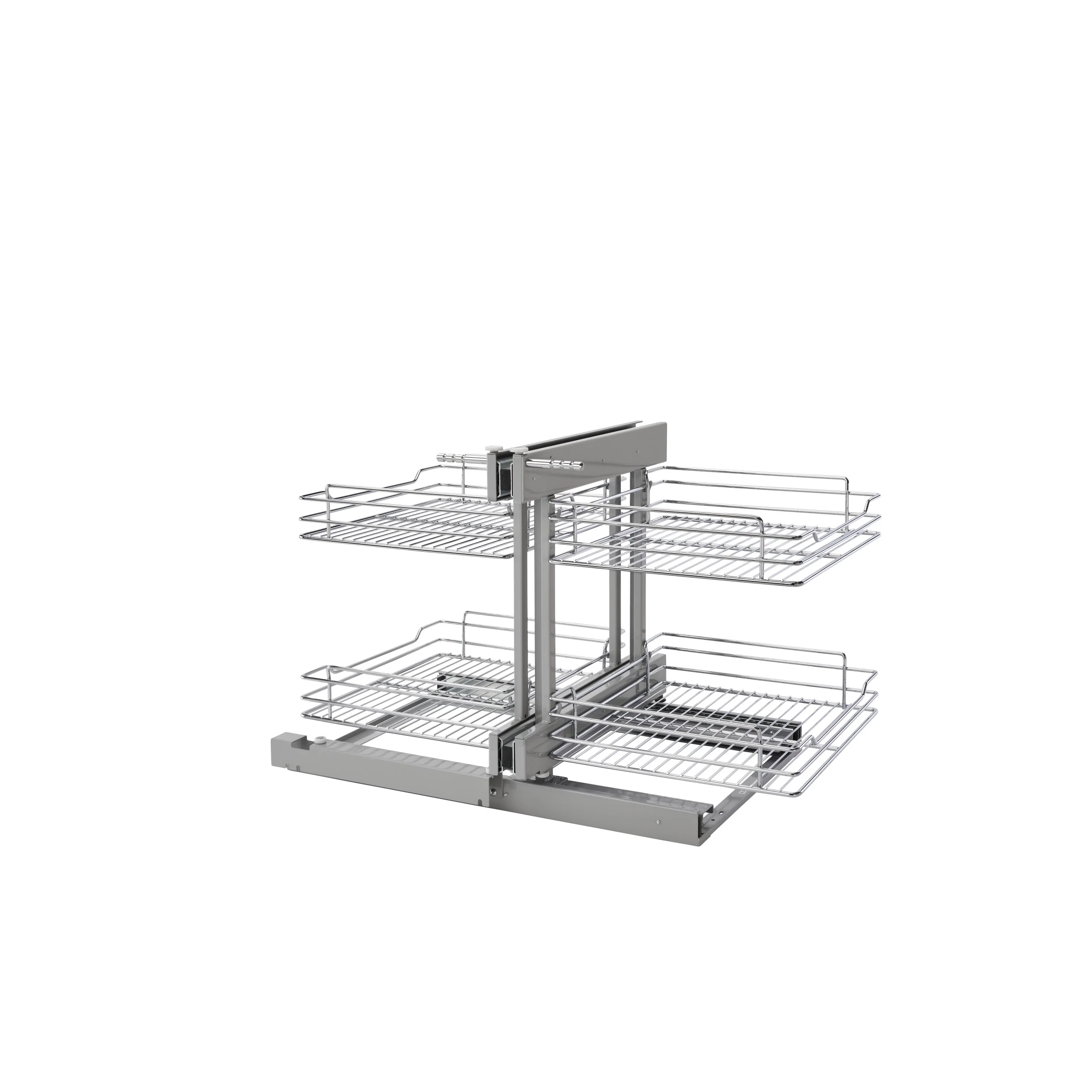 18 in Chrome Blind Corner Organizer Soft-Close Chrome 32.25 in (819 mm) W x 20.25 in (514 mm) D x 21 in (533 mm) H - Image 6