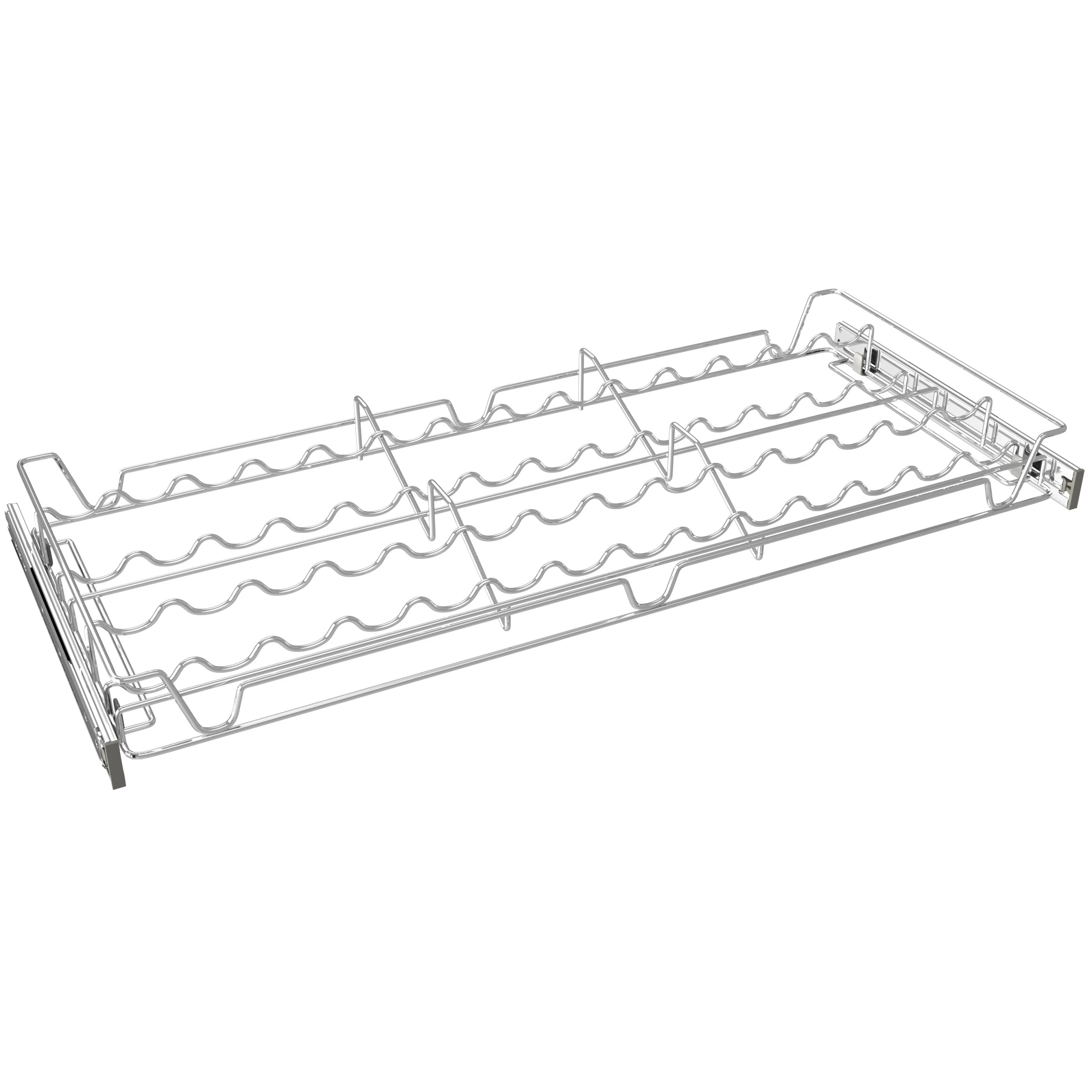 30 in Deluxe Sliding Spice/Can Rack Chrome 30 in (762 mm) W x 14 in (356 mm) D x 2.36 in (60 mm) H - Image 3