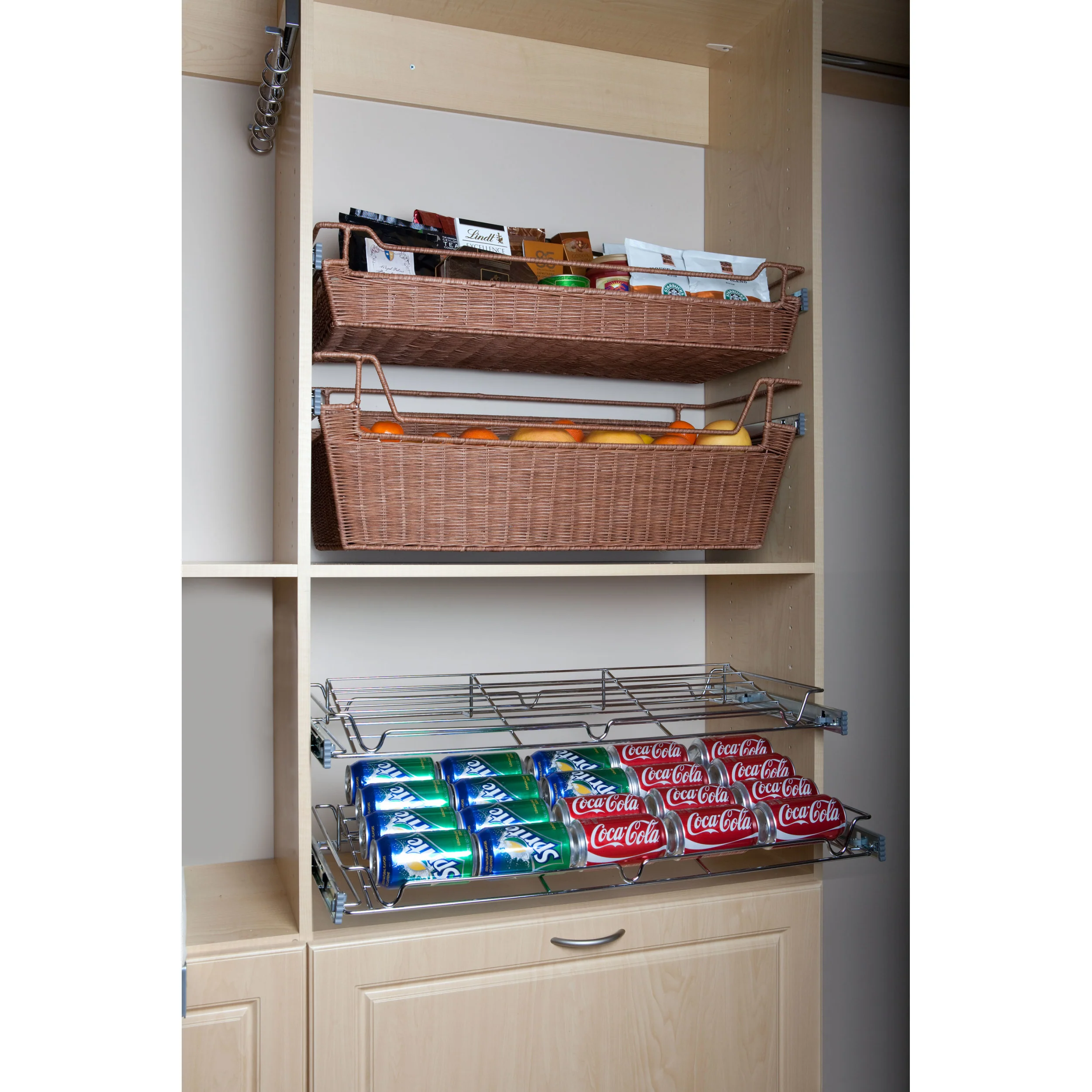 30 in Deluxe Sliding Spice/Can Rack Chrome 30 in (762 mm) W x 14 in (356 mm) D x 2.36 in (60 mm) H - Image 4