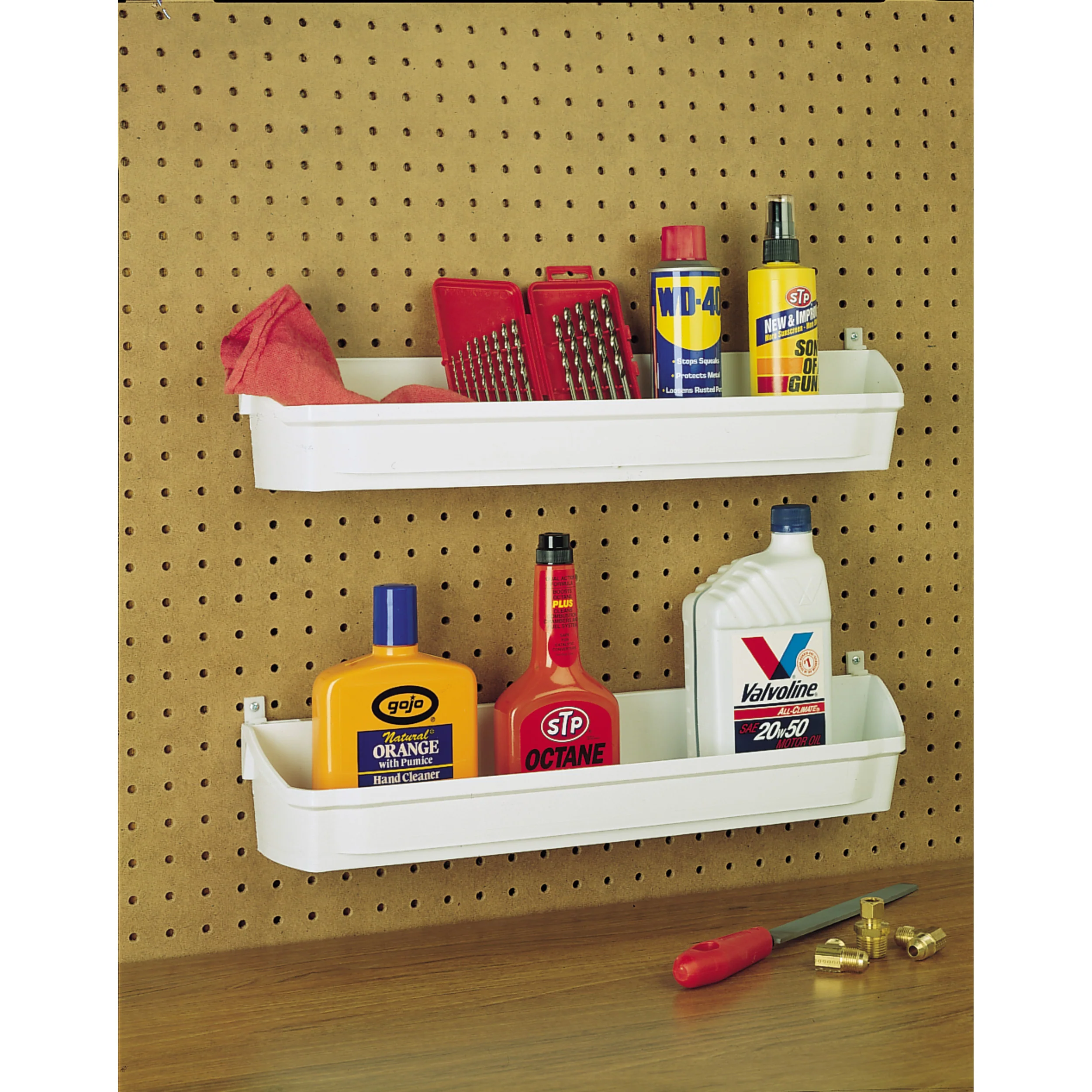 8 in Door Storage Bins Set (White) White 7.88 in (200 mm) W x 4.25 in (108 mm) D x 3.56 in (90 mm) H - Image 5