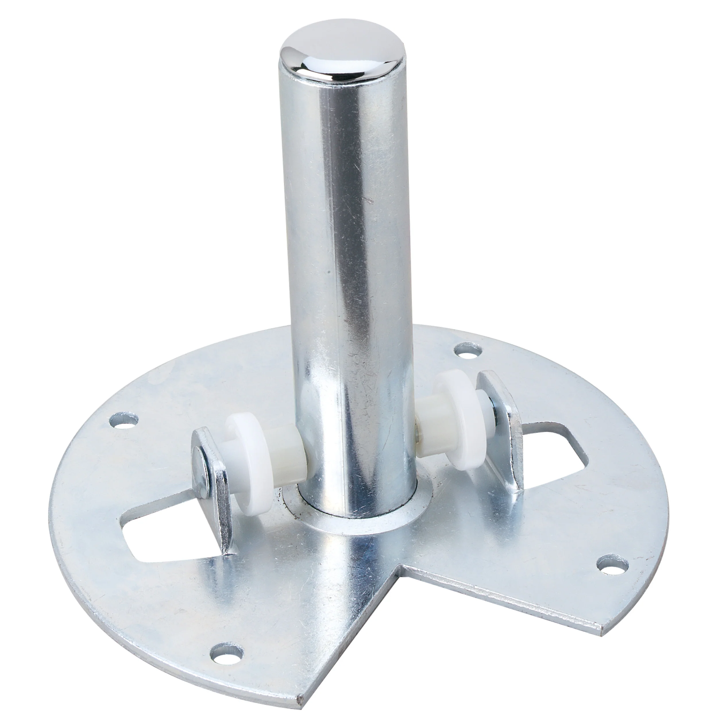 18 in Almond Polymer Kidney Lazy Susan w/bottom mount Almond 18 in (457 mm) W x 18 in (457 mm) D x 5 in (127 mm) H