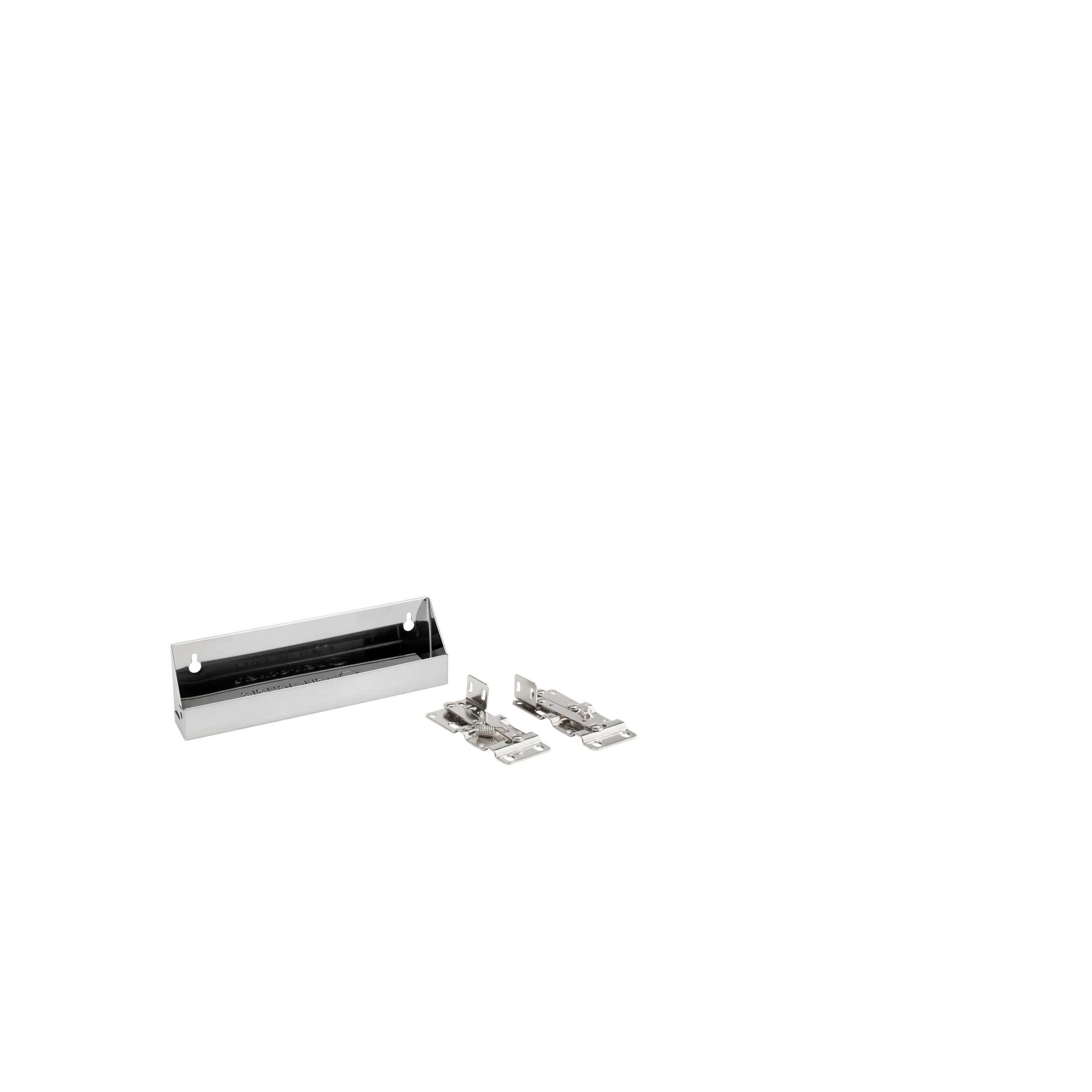 10 in Stainless Steel Tip-Out Tray Silver 10 in (254 mm) W x 1.69 in (43 mm) D x 3 in (76 mm) H