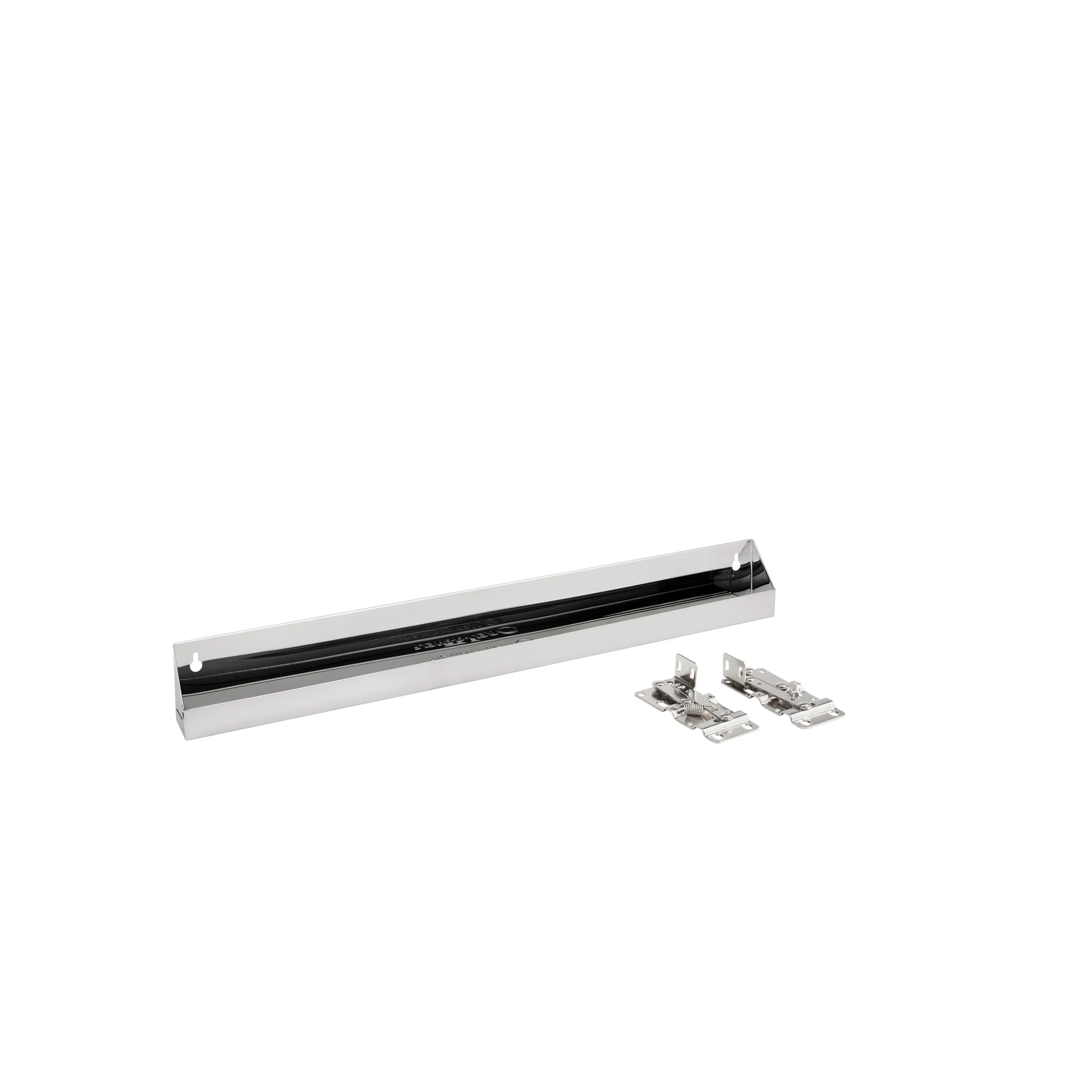 25 in Stainless Steel Tip-Out Tray Silver 25 in (635 mm) W x 1.69 in (43 mm) D x 3 in (76 mm) H - Image 3