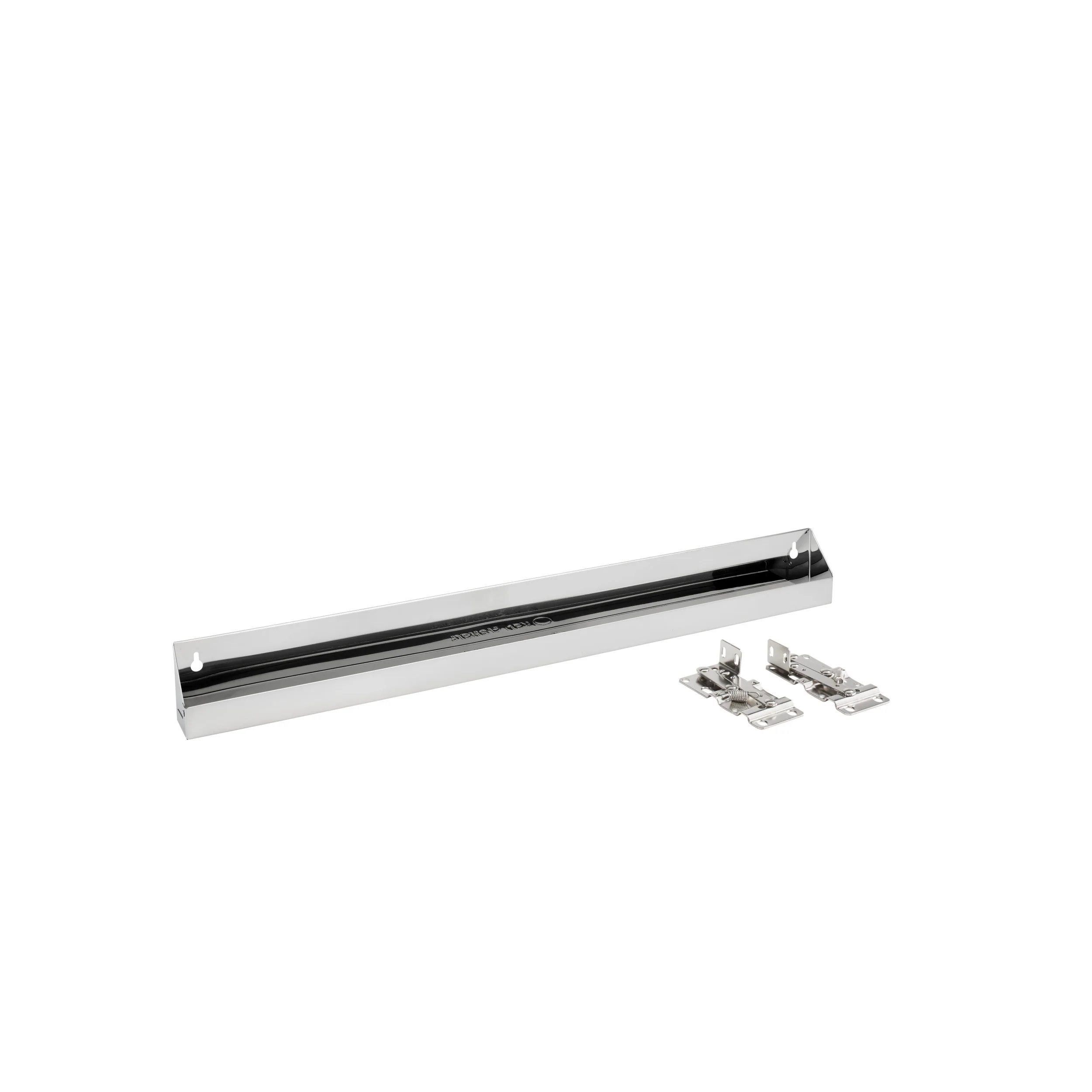 28 in Stainless Steel Tip-Out Tray Silver 28 in (711 mm) W x 1.69 in (43 mm) D x 3 in (76 mm) H - Image 3