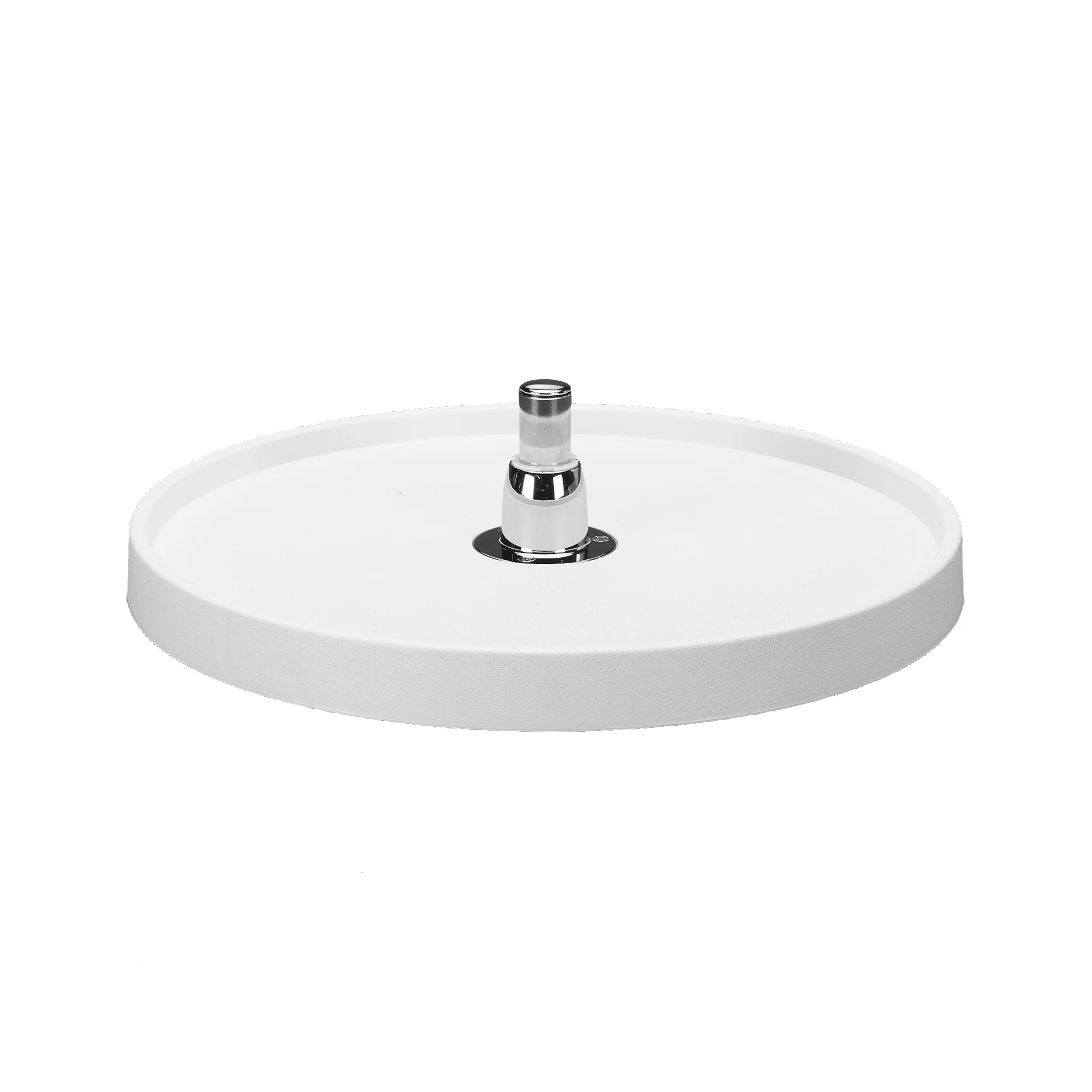 16 in Almond Polymer Full Circle Lazy Susan w/bottom mount Almond 16 in (406 mm) W x 16 in (406 mm) D x 2.5 in (64 mm) H - Image 3