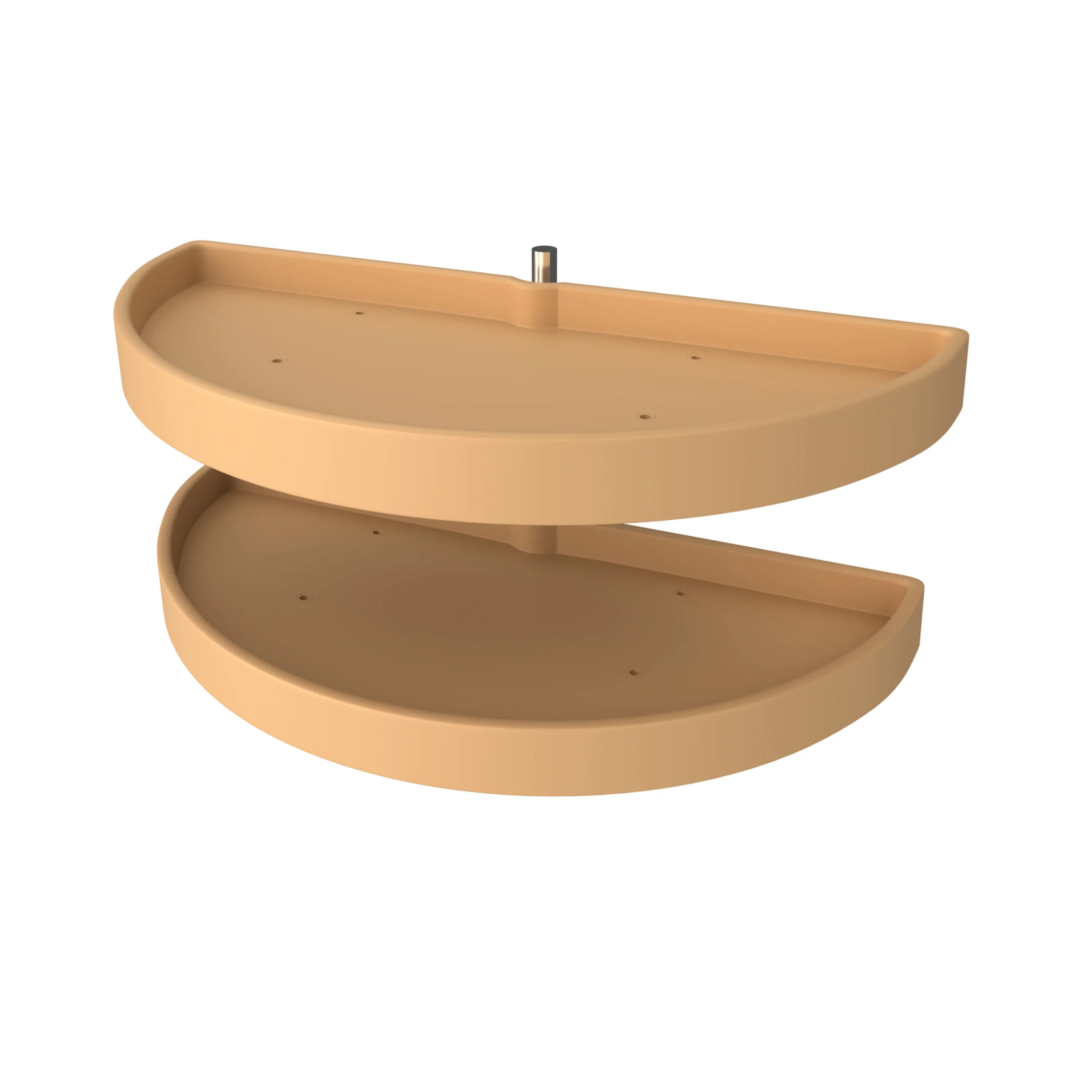 33 in Polymer Two-Tier Half Moon Susans Almond 33 in (838 mm) W x 16.5 in (419 mm) D x 15.88 in (403 mm) H - Image 6