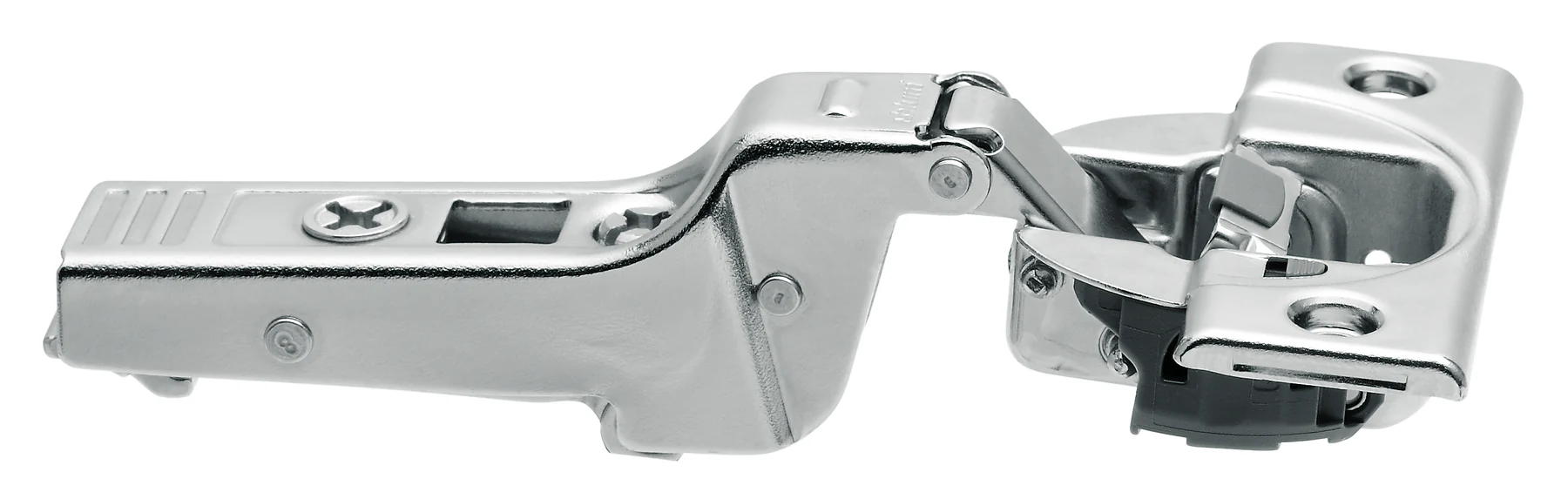 Blum CLIP top BLUMOTION 95° thick door hinges Half overlay Nickel - Image 2