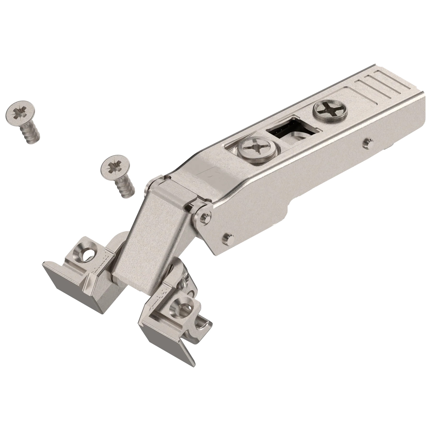 Blum CLIP top hinges - special applications Narrow aluminum free swinging Nickel. Screw-on