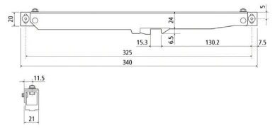 BARN DOOR FLAT RAIL SC ACC KIT SC SS - Image 2