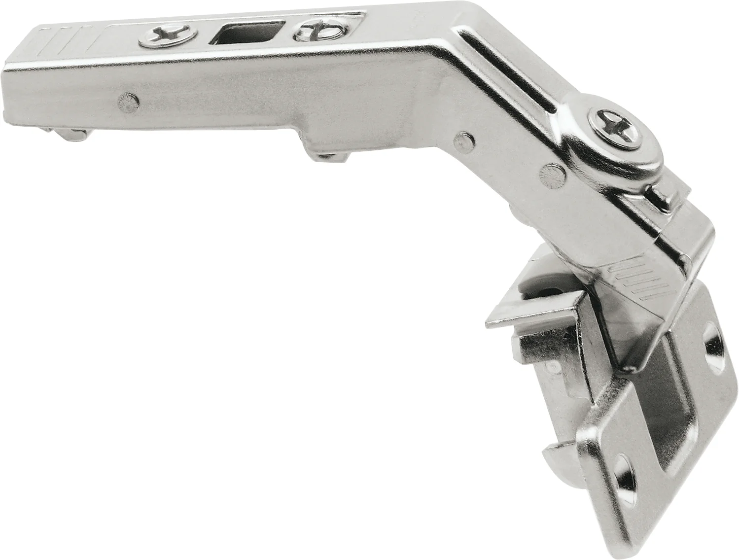 Blum CLIP top 60° full overlay bi-fold hinge Screw-on Nickel - Image 2