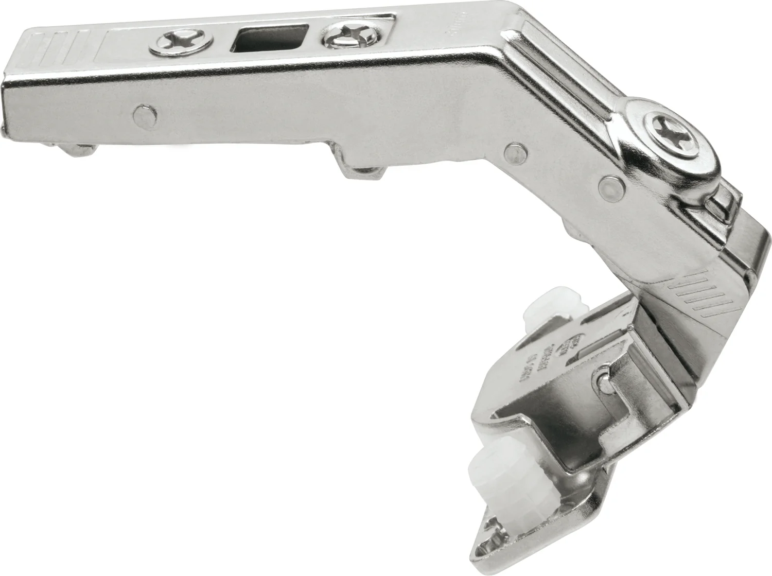 Blum CLIP top 60° full overlay bi-fold hinge Inserta Nickel - Image 2