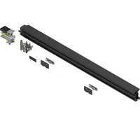 REVEGO DUO, TRACK SET DBL DOOR 1050MM, RIGHT, BLACK