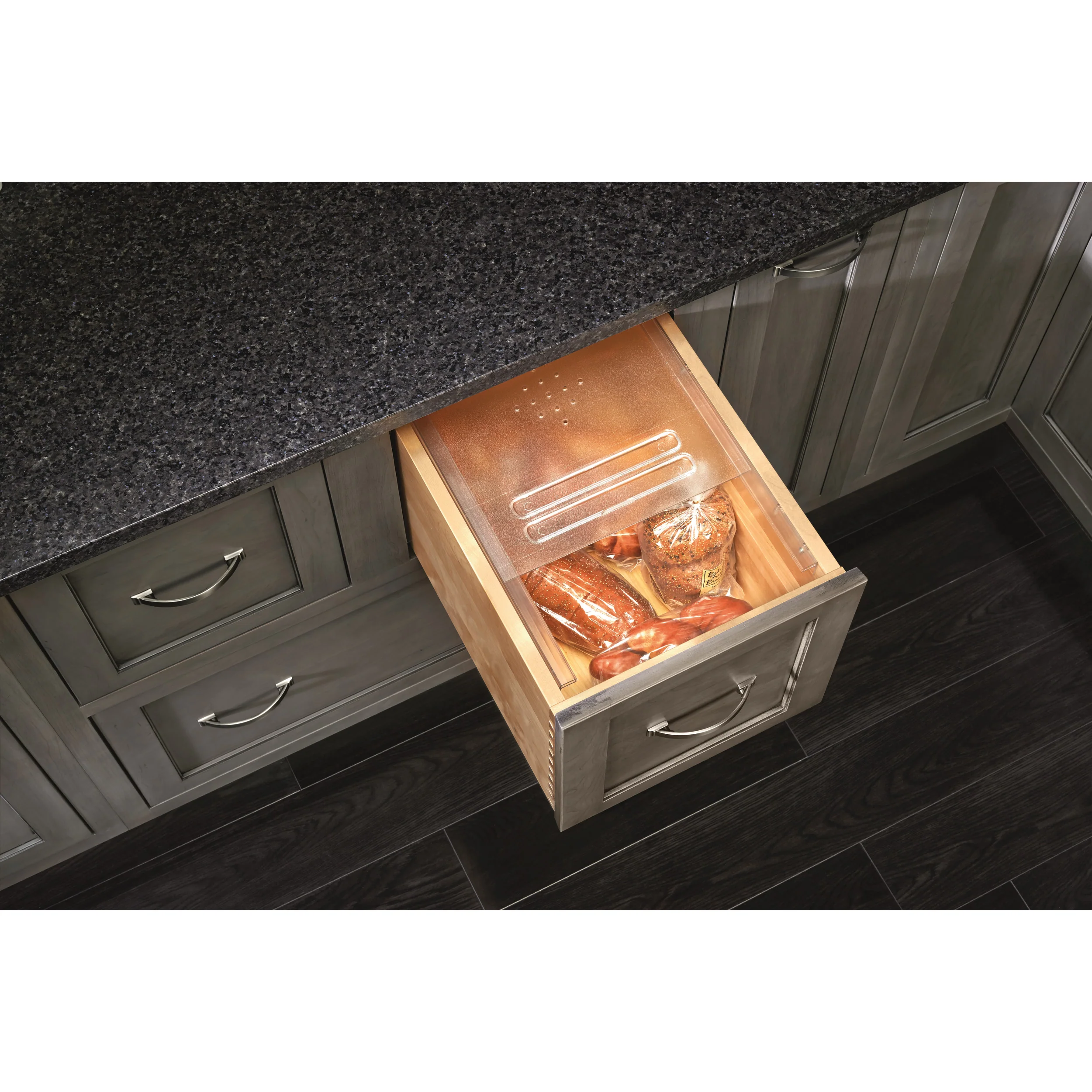 Small Bread Drawer Cover (Translucent) Clear 16.75 in (425 mm) W x 21.75 in (552 mm) D x 0.38 in (10 mm) H - Image 3