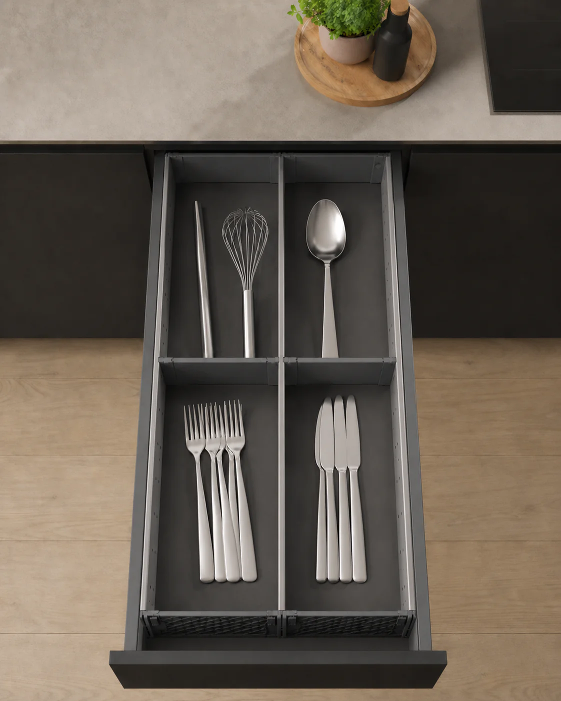 ORGA-LINE utensil set (partially filled), for TANDEMBOX drawer, NL=500 mm, CW=1200 mm, width=291 mm - Image 3