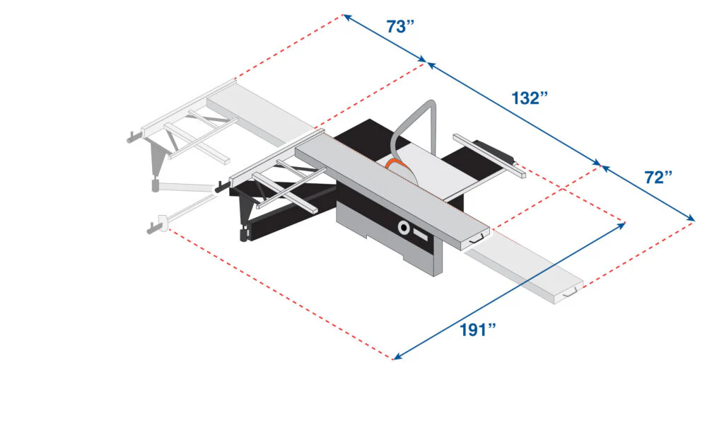 SLIDING PANEL SAW PLATINUM. 3 PHASE . 7.5HP 220V - Image 6