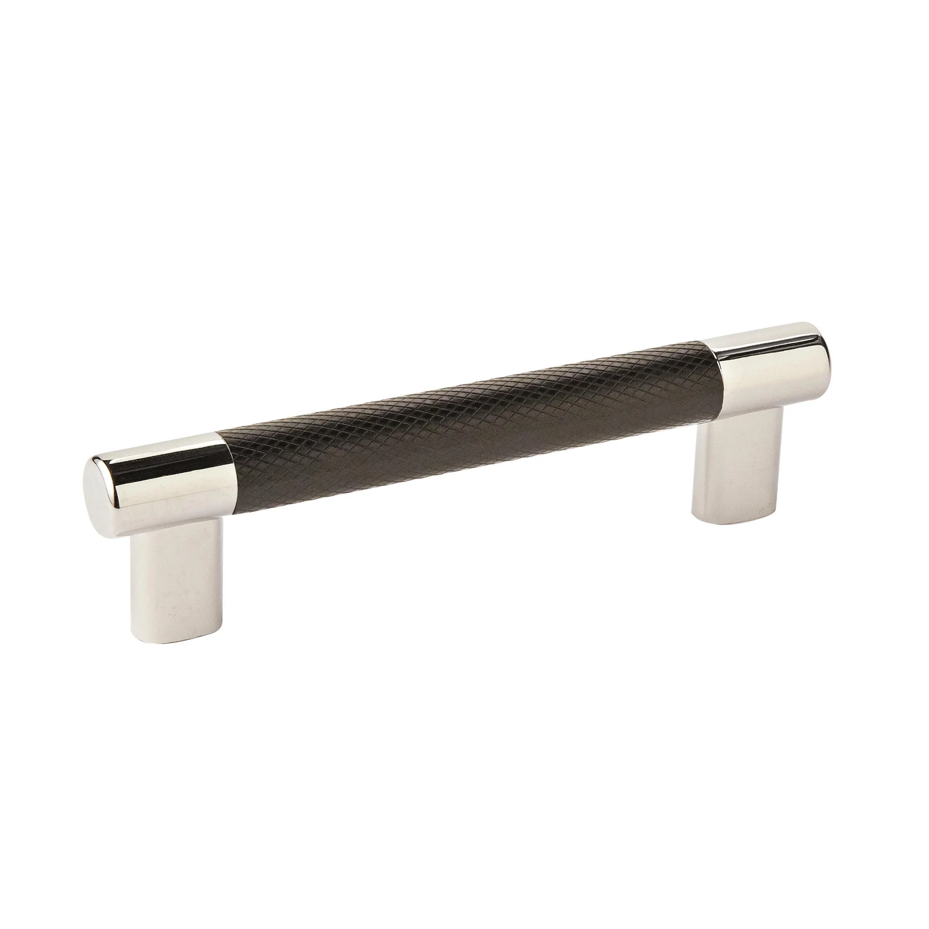 Pull Polished Nickel/Black Bronze 11/16(17) L X 3/8(10) W