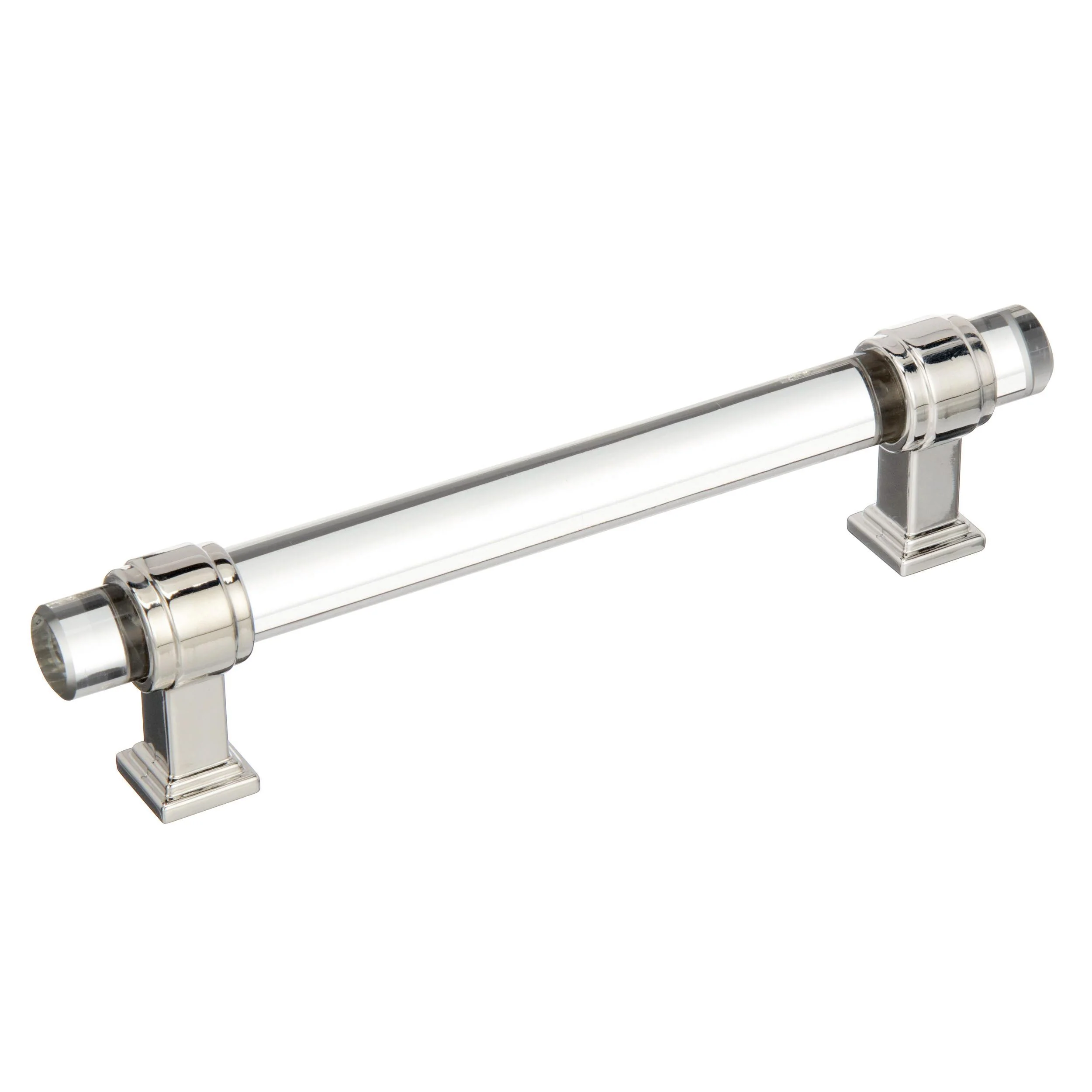 Pull Clear/Polished Nickel  5/8(16) L X 5/8(16) W