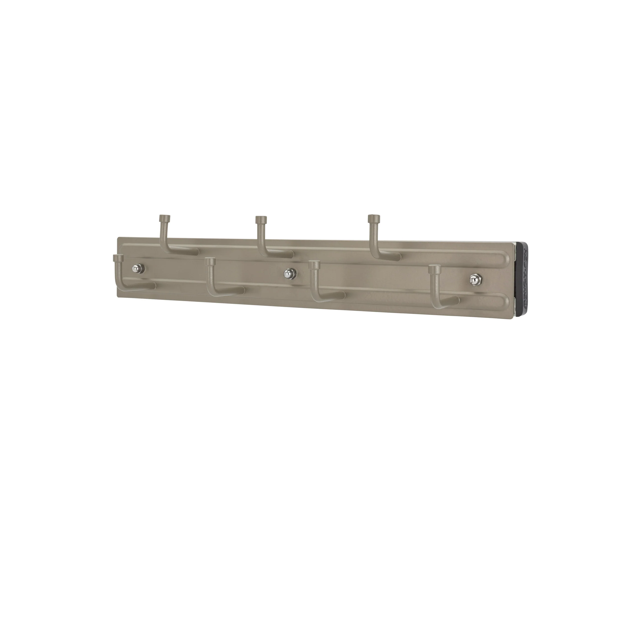 12 in Satin Nickel Pullout Belt Rack Satin Nickel  2.5 in (64 mm) W x 12 in (305 mm) D x 1.88 in (48 mm) H - Image 3