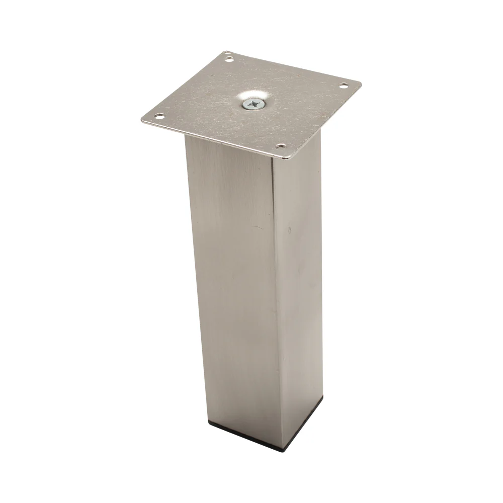 FURNITURE LEG SQUARE 4" TUBE 50MM BN - Image 3