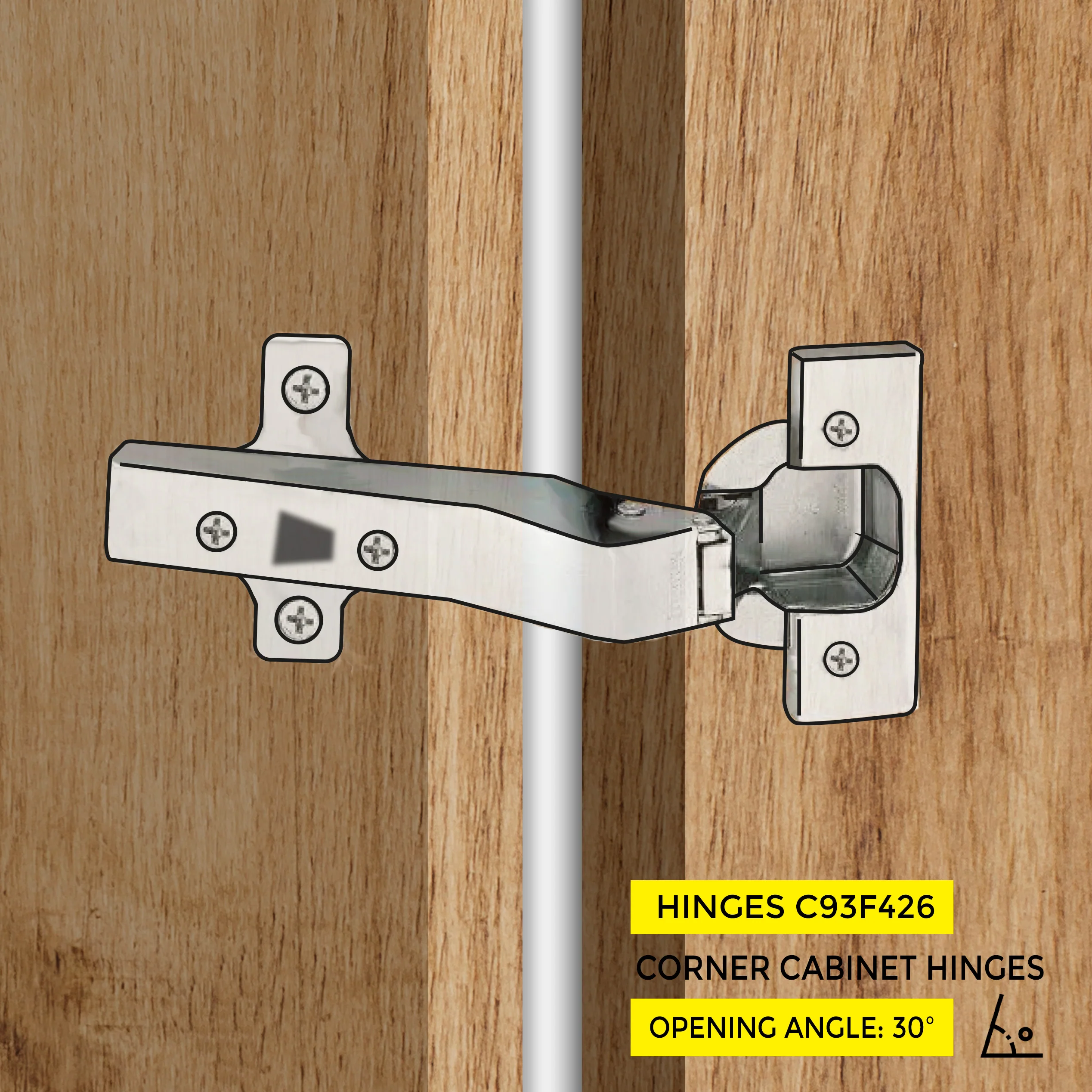 Clip-On Hinge 30° - Image 3