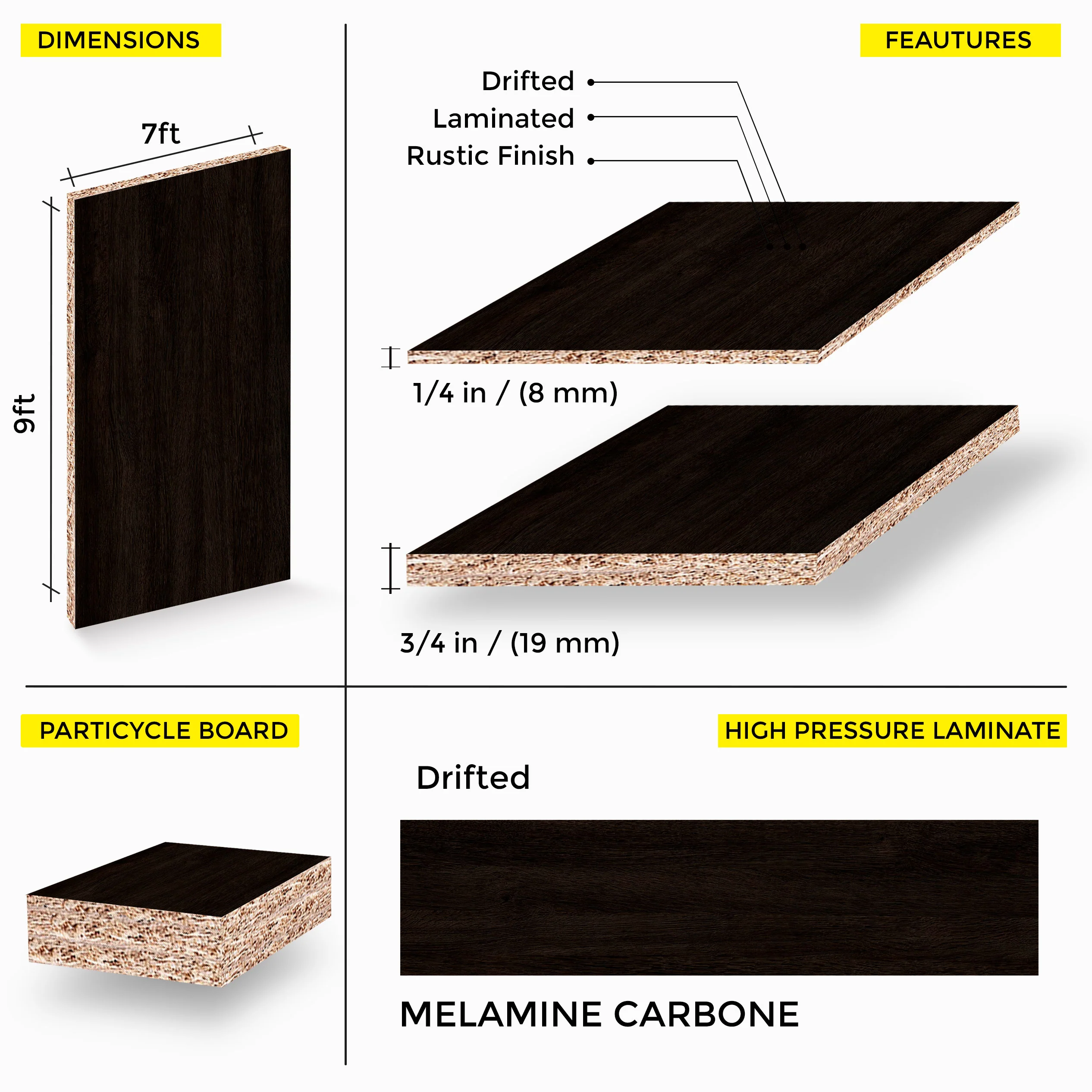 Carbone Melamine 7 Ft X 9 Ft - Image 5