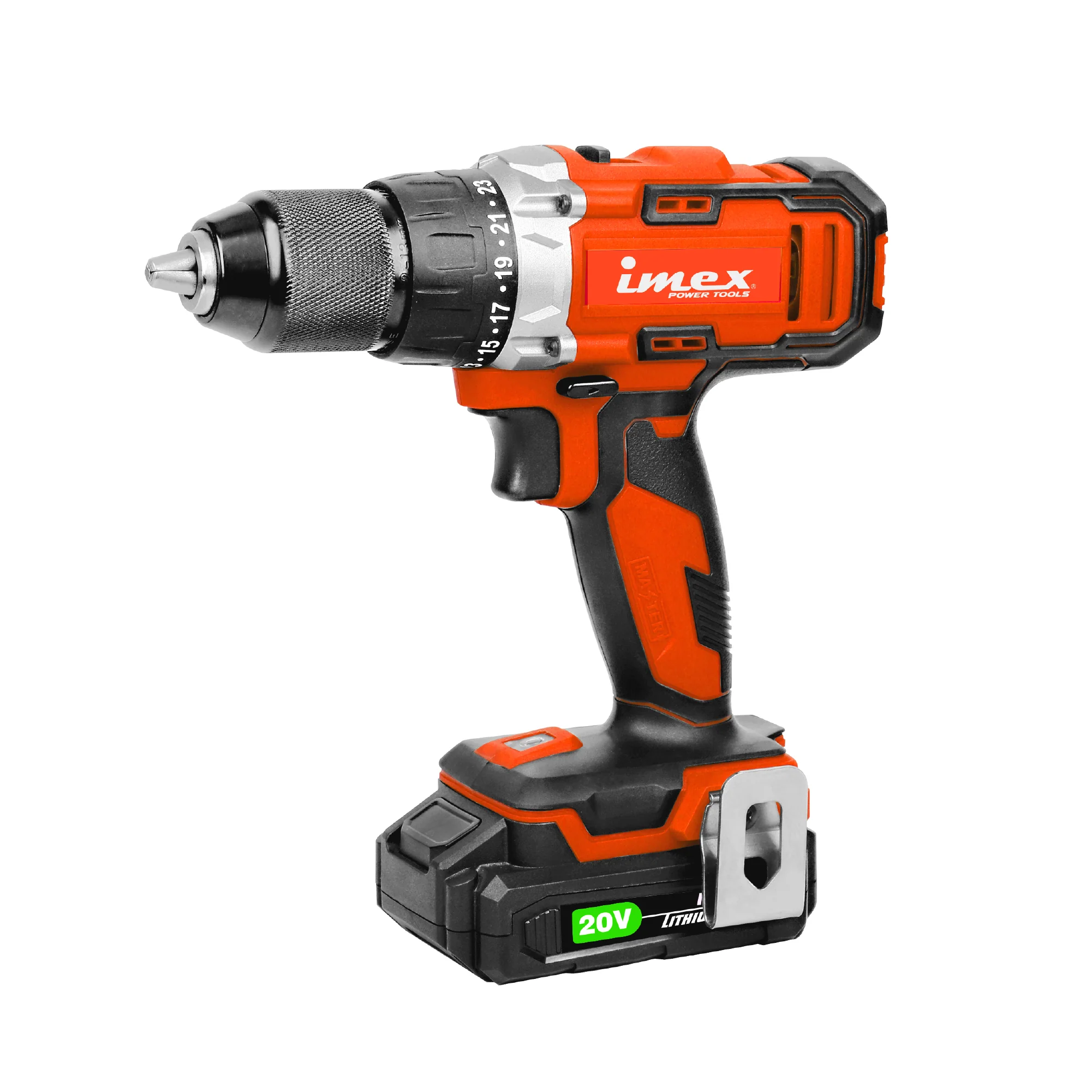 1/2" 20V Cordless Drill with Battery and Charger - IMEX Power Tools