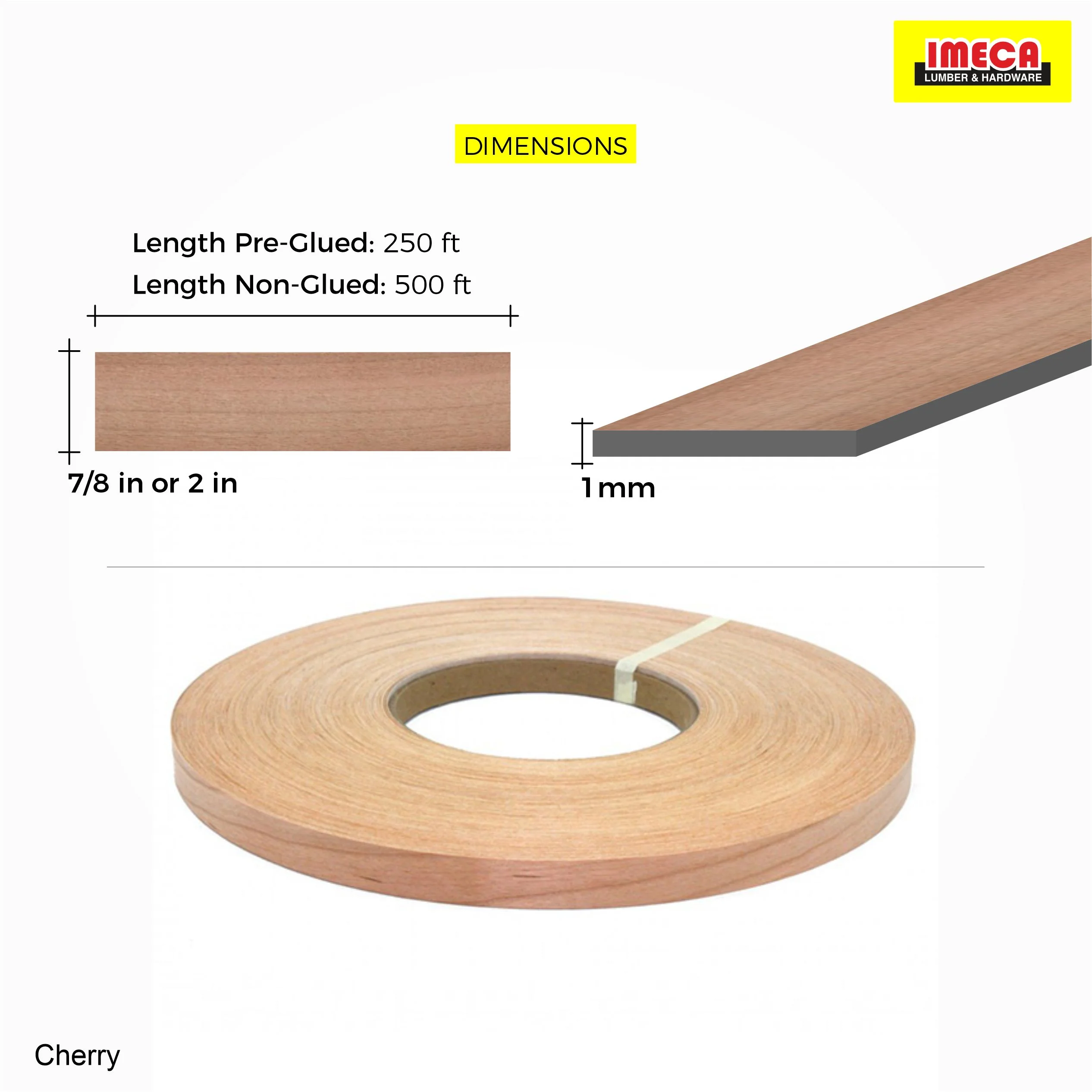 Cherry Wood Veneer Edge Banding - Image 5