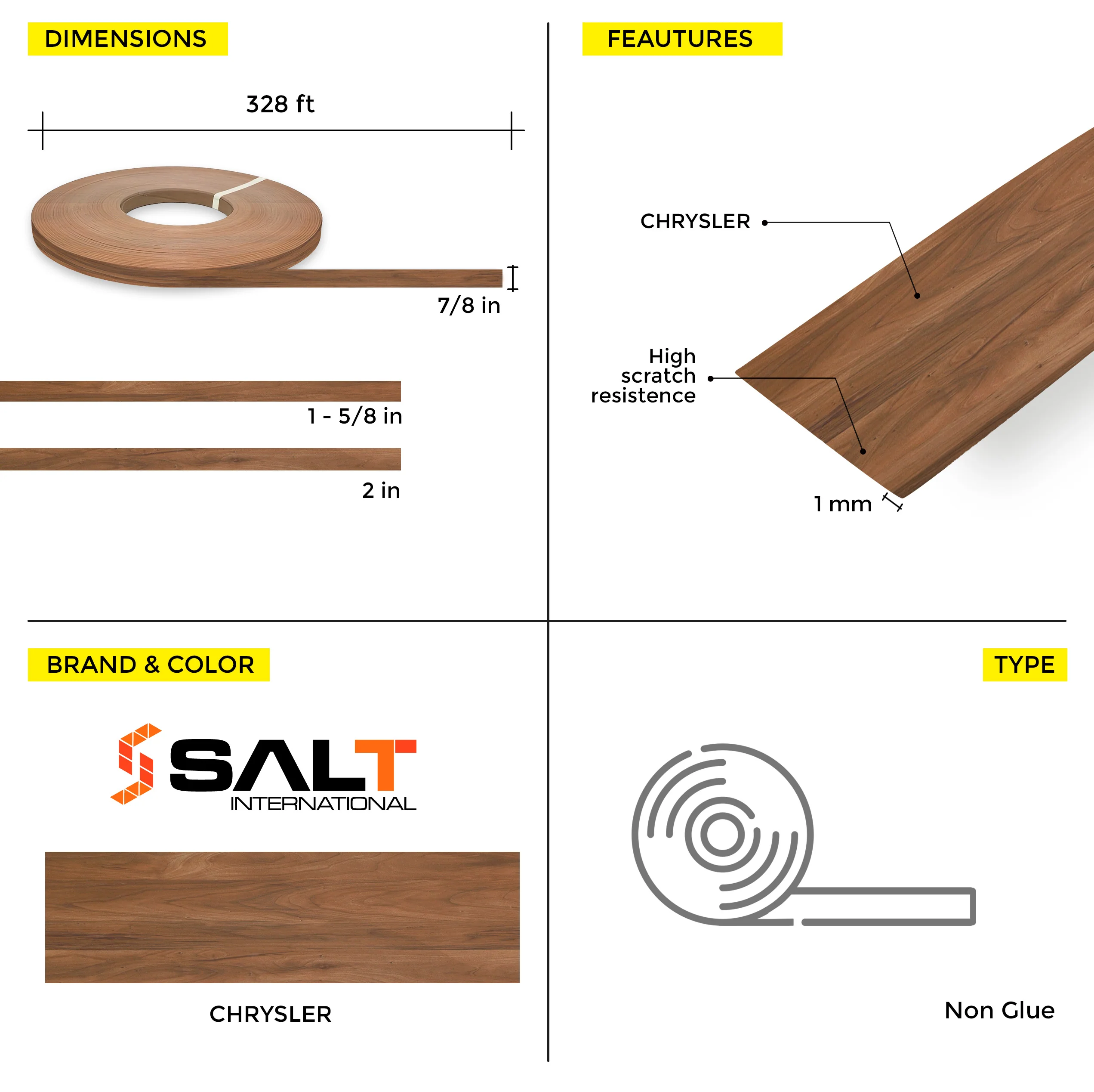 Chrysler PVC Edge Banding (328 ft x 1 mm) - Image 31