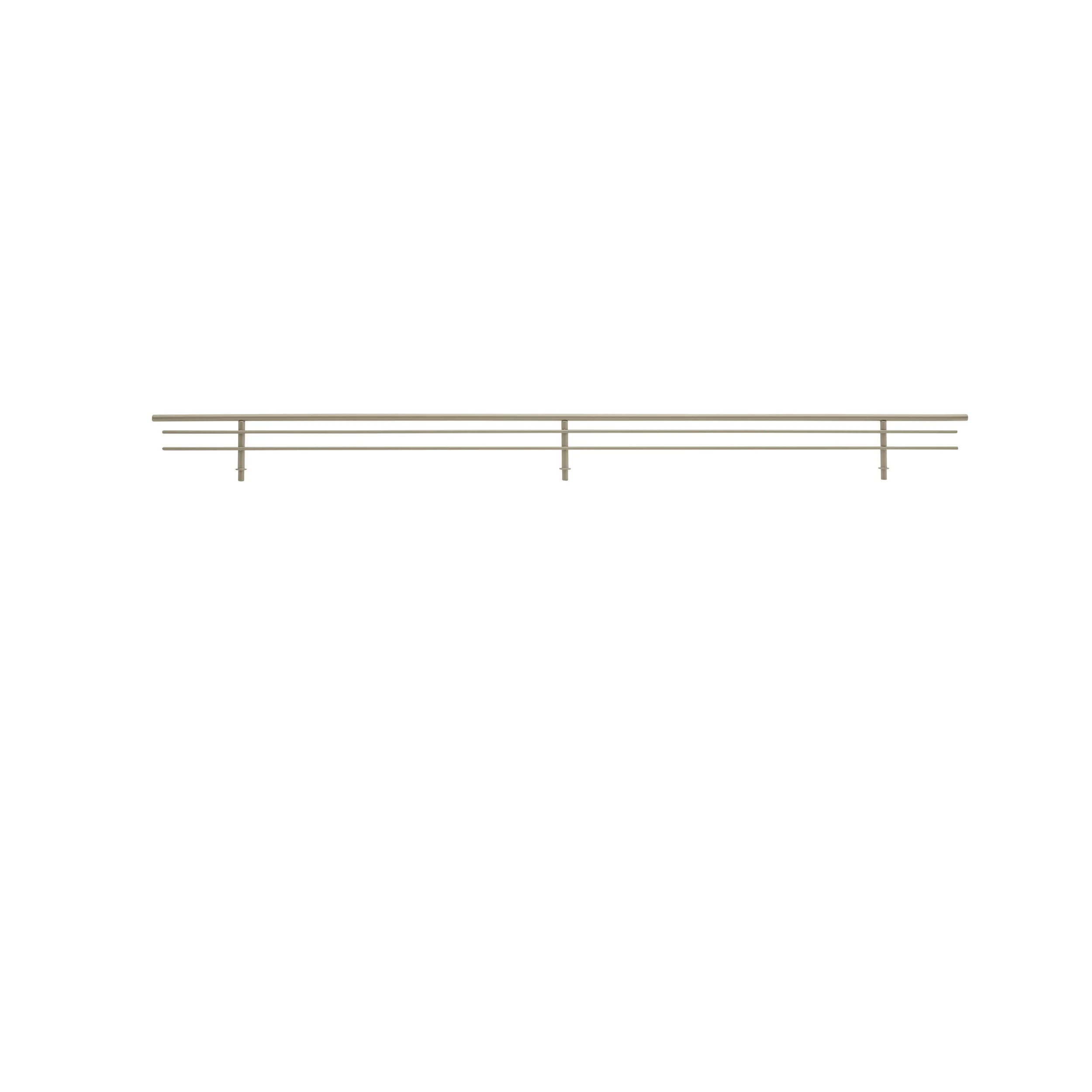 29 in Satin Nickel Wire Shoe Rail Satin Nickel 29 in (737 mm) W x 0.25 in (6 mm) D x 2.25 in (57 mm) H - Image 2