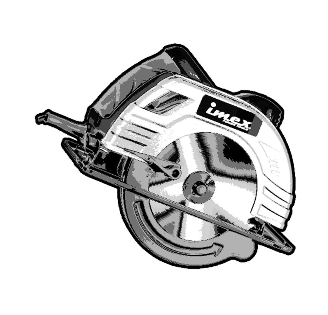 7-1/4" (185 mm) Circular Saw 1400W - IMEX Power Tools - Image 3