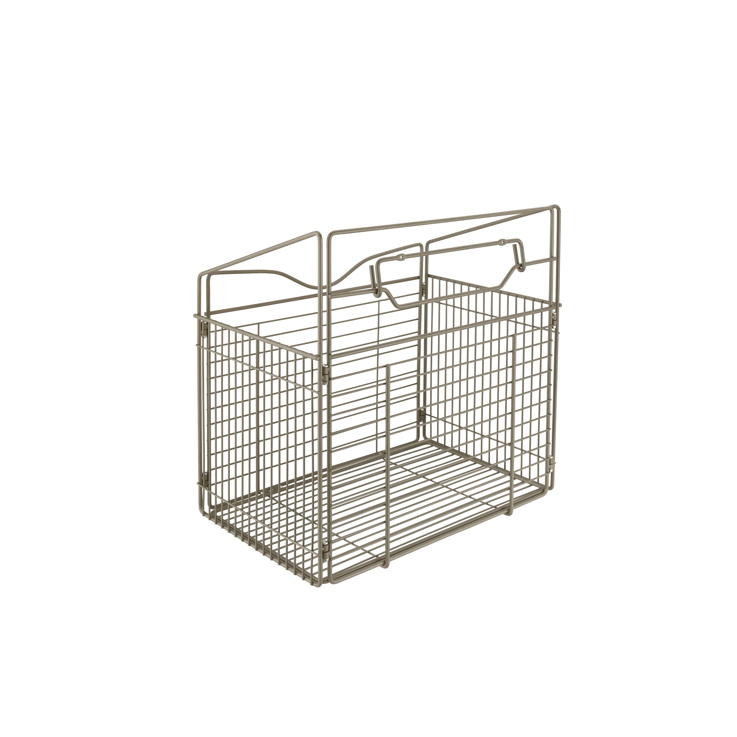 21 in Satin Nickel Tilt Out Hamper Basket Satin Nickel 20.5 in (521 mm) W x 13.5 in (343 mm) D x 19.75 in (502 mm) H - Image 5