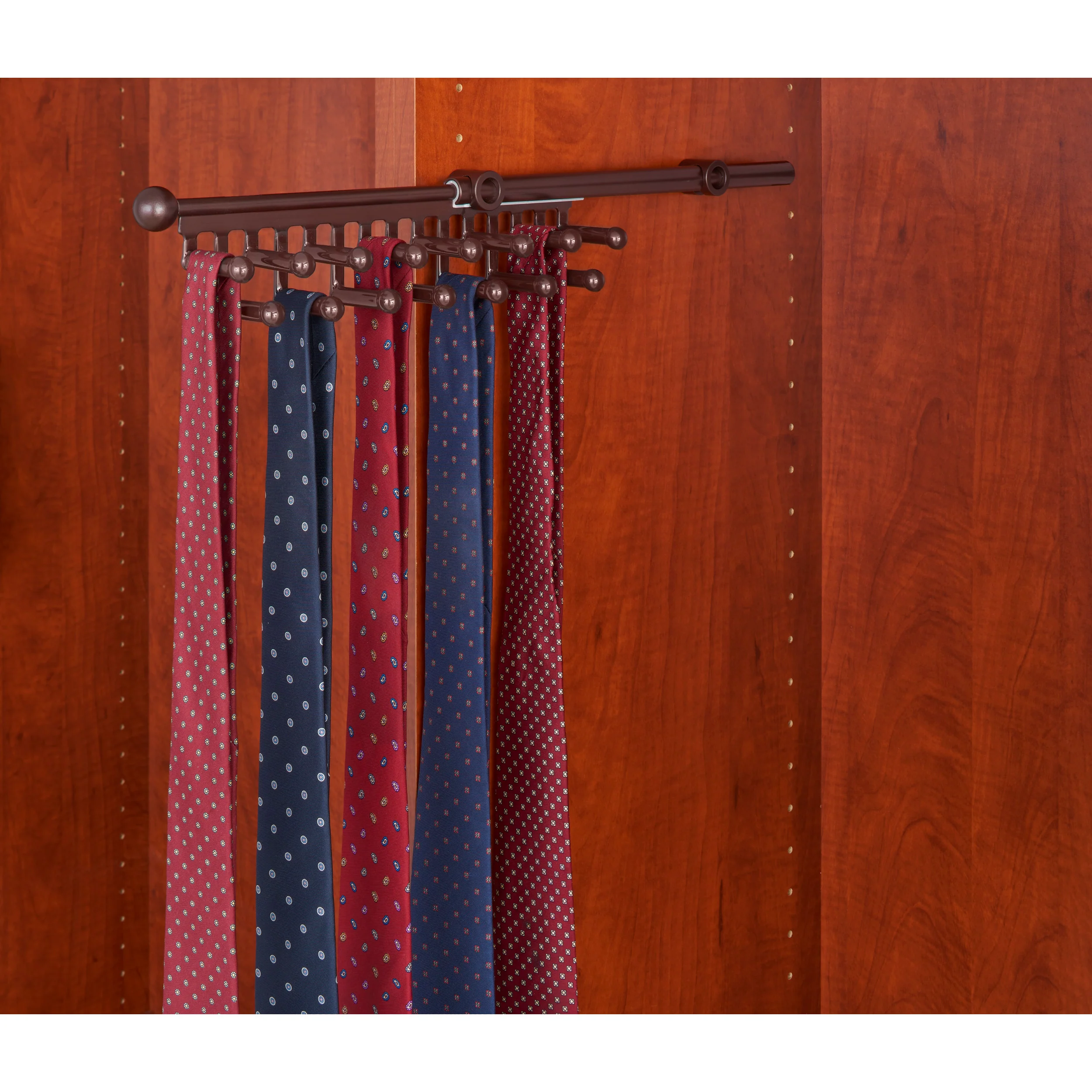 12 in Oil Rubbed BronzeTie/Scarf Rack Oil Rubbed Bronze  2.81 in (71 mm) W x 11.88 in (302 mm) D x 2.94 in (75 mm) H - Image 2