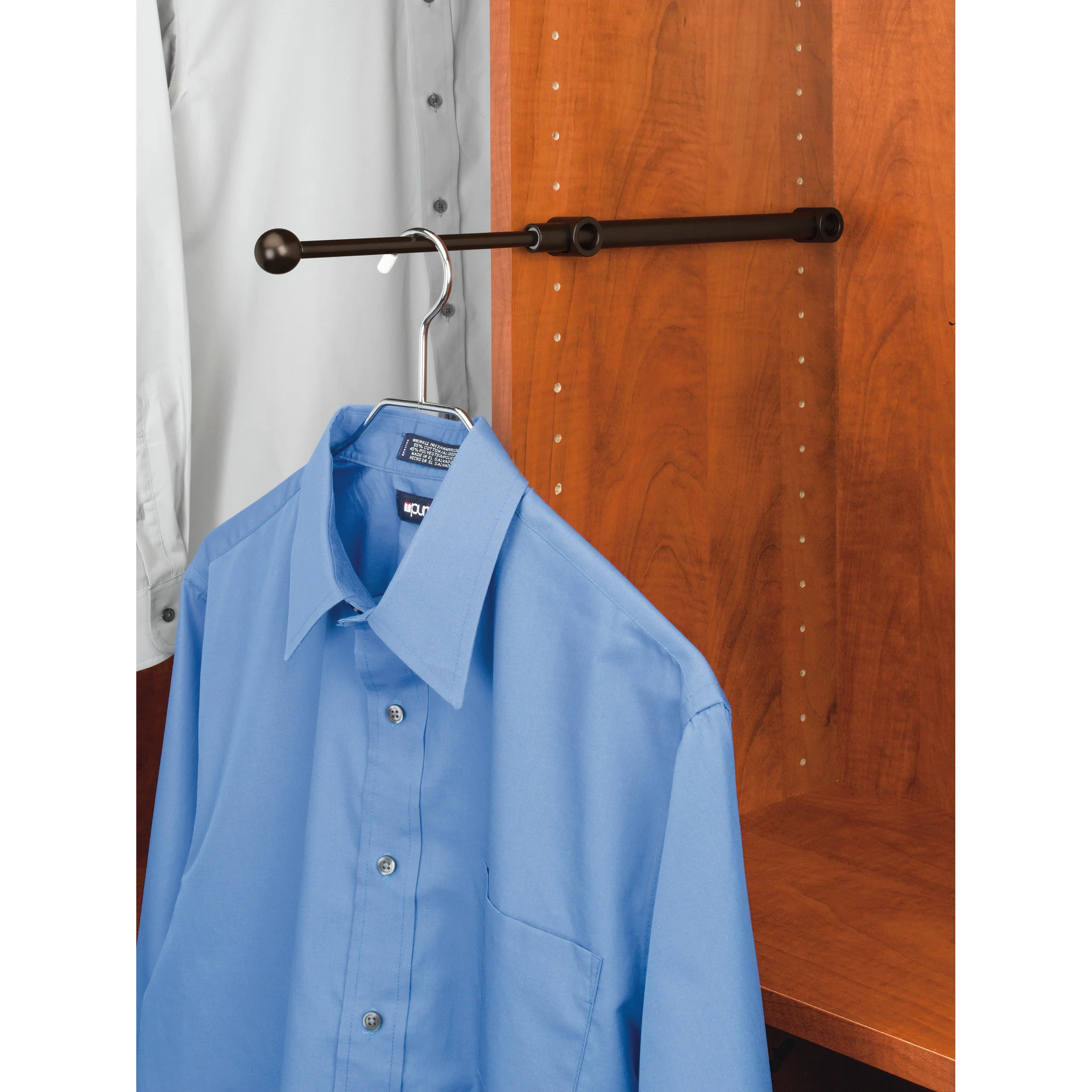 12 in Oil Rubbed Bronze Designer Valet Rod Oil Rubbed Bronze 1.25 in (32 mm) W x 11.88 in (302 mm) D x 1.13 in (29 mm) H - Image 6