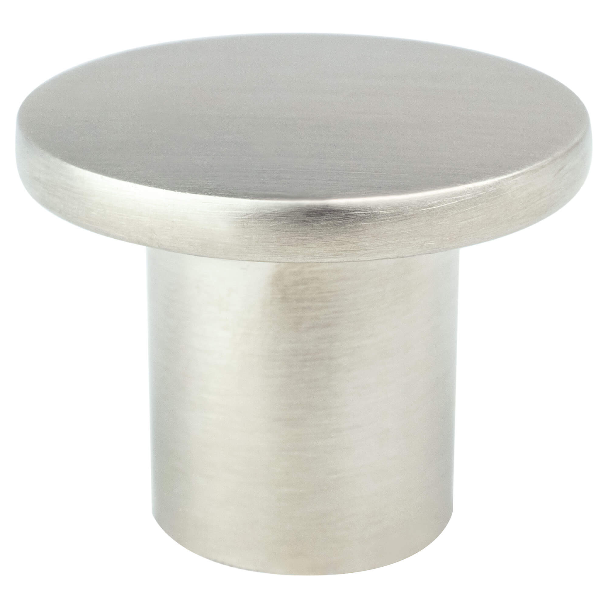 Disc Brushed Nickel Large Knob