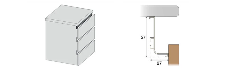 Plastimodul Gola horizontal L-profile 3.95 m (12' 11.5") Matte White - Image 6