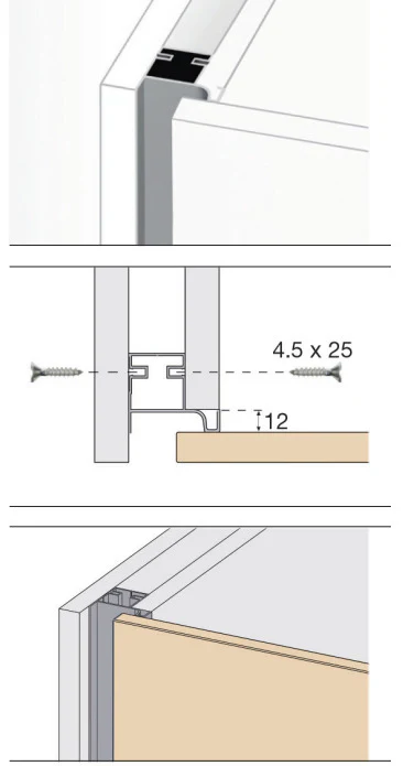 Plastimodul Gola vertical L-profile 2.35 m (7' 8.5") Matte White - Image 7