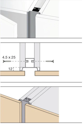 Plastimodul Gola vertical C-profile 2.35 m (7' 8.5") Matte Black - Image 3