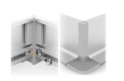 Plastimodul Gola horizontal outside corner connector "L" Matte Black - Image 2