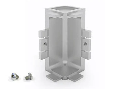 Plastimodul Gola horizontal inside corner connector "C" Matte White - Image 5
