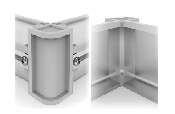 Plastimodul Gola horizontal inside corner connector "C" Matte White - Image 6