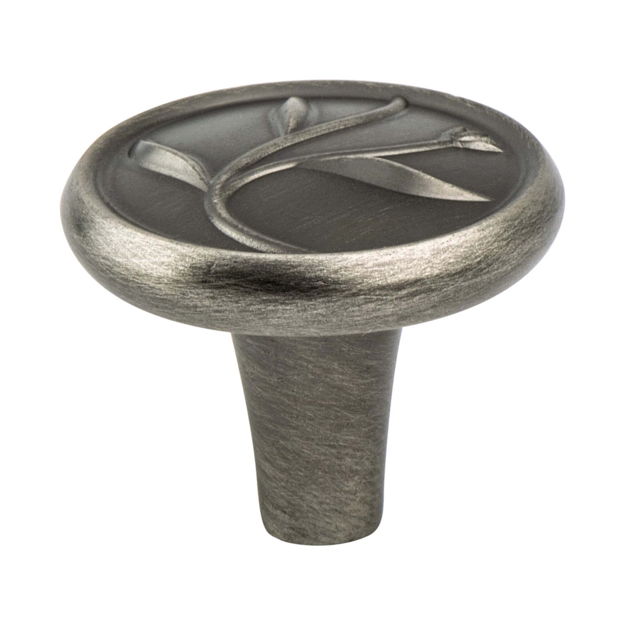 KNOB 1-1/4" VINTAGE NICKEL 25/BOX