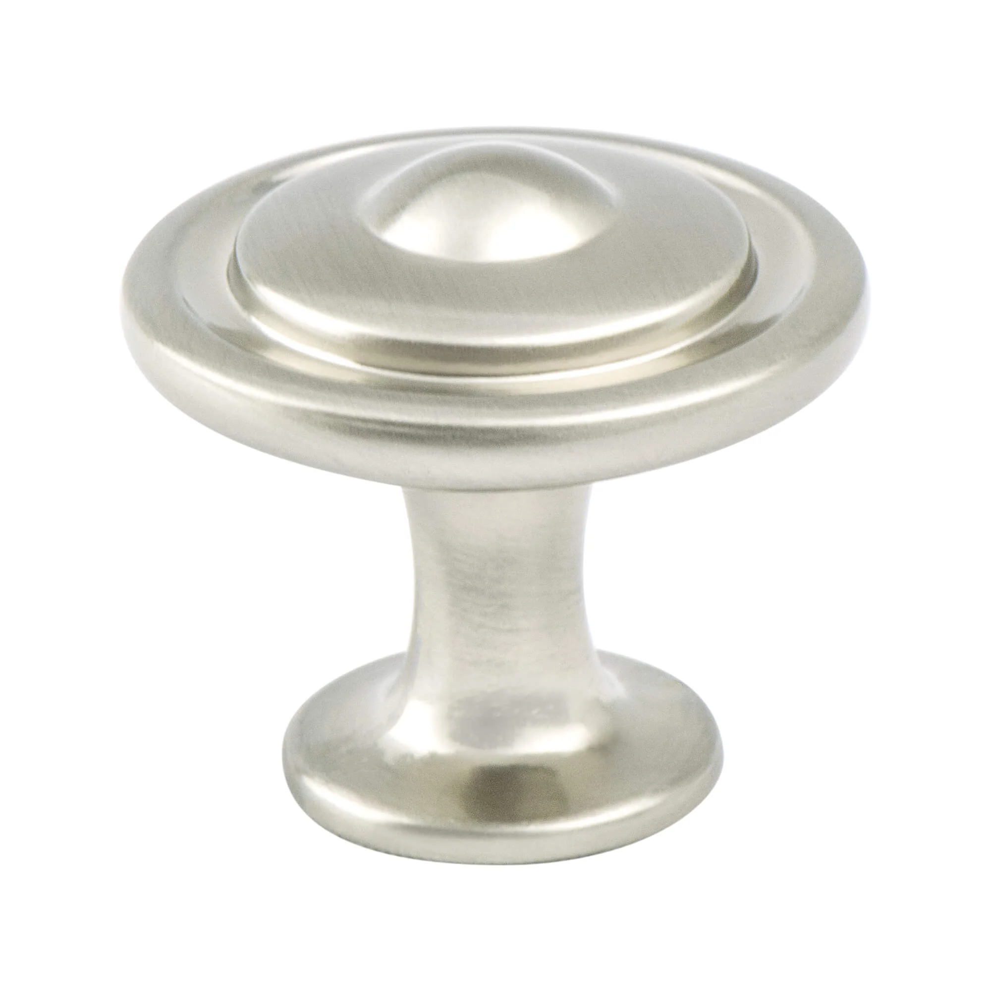 KNOB 1-1/8" BRUSHED NICKEL 25/BOX