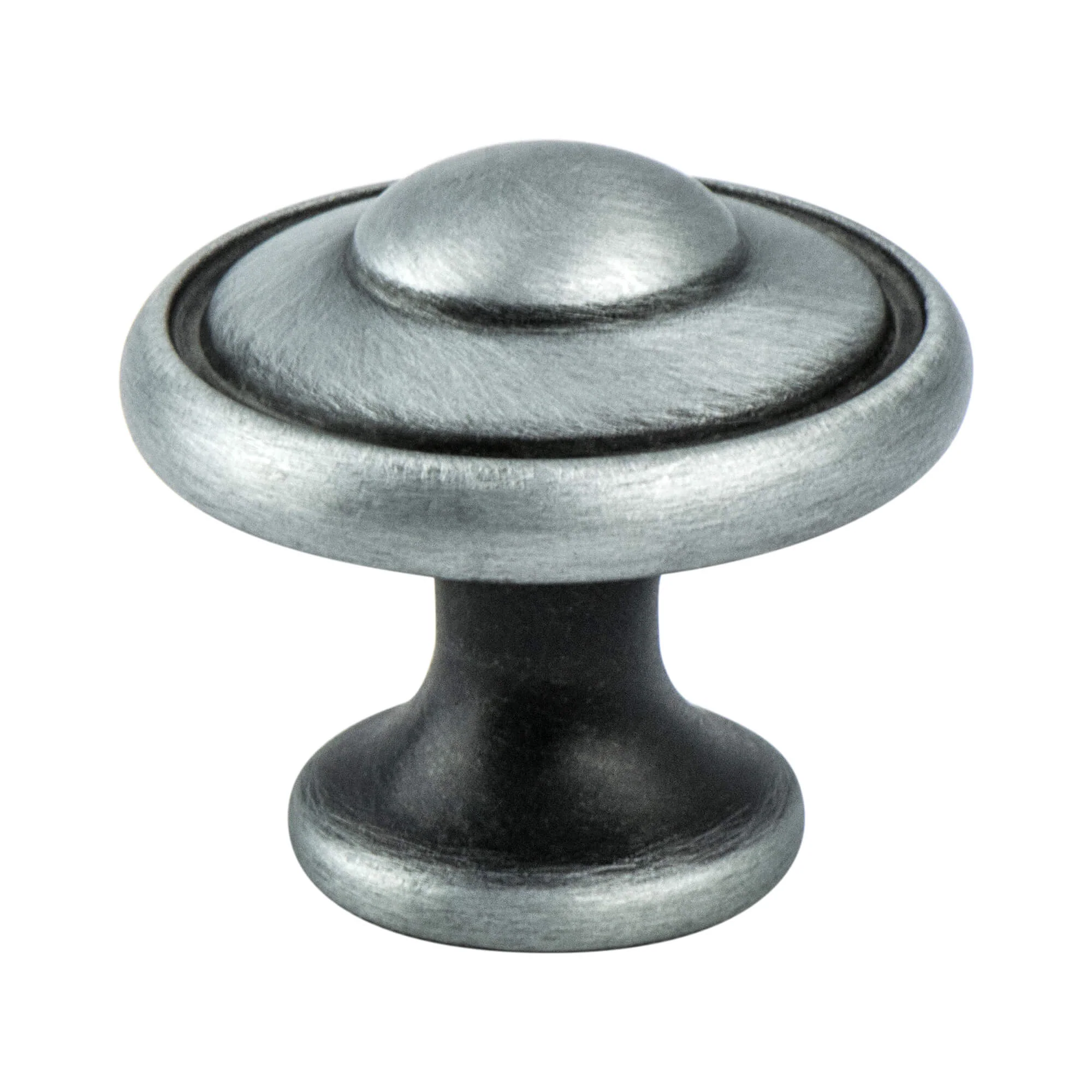 KNOB 1-3/16" BRUSHED ANT PEWTER 50/BOX