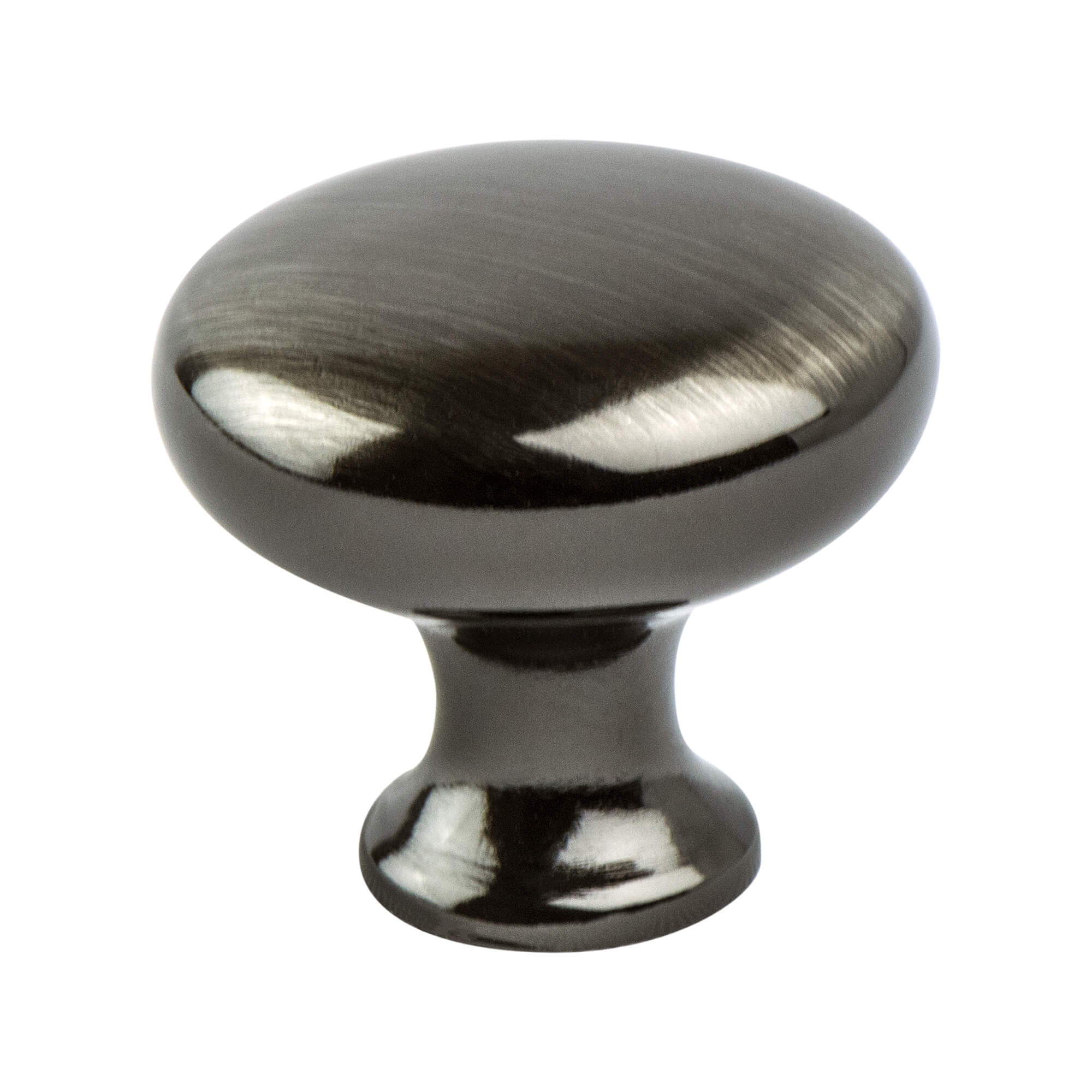 KNOB 29MM BRUSHED BLACK NICKEL 25/BOX