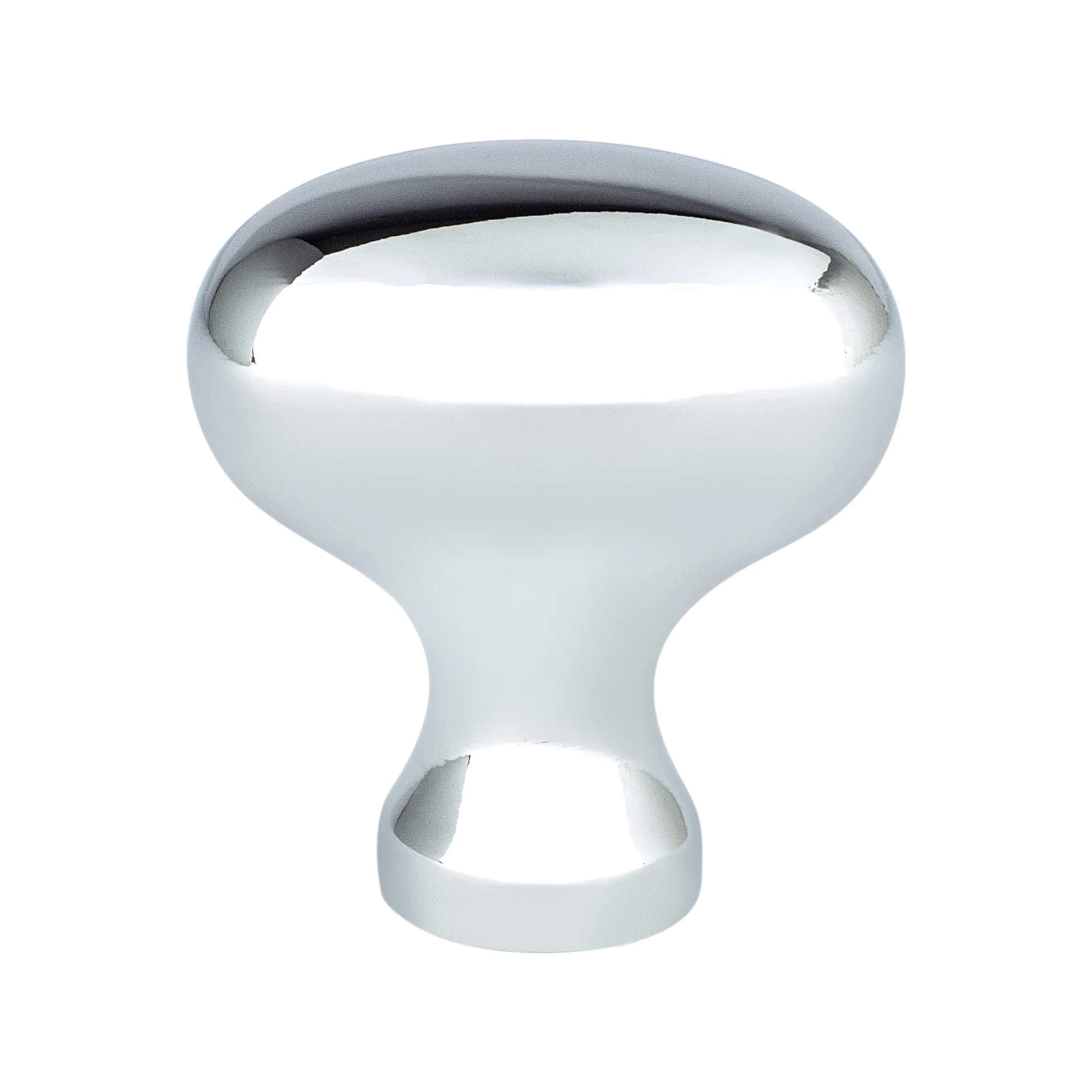 KNOB 34MM OVAL POLISHED CHROME 25/BOX