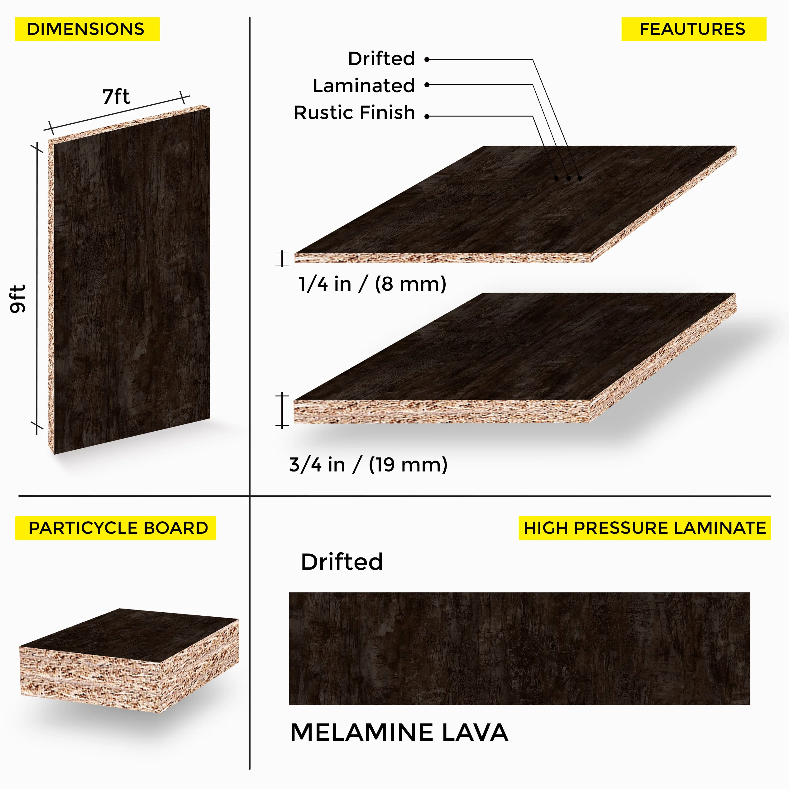 Lava Melamine 7 Ft X 9 Ft - Image 2