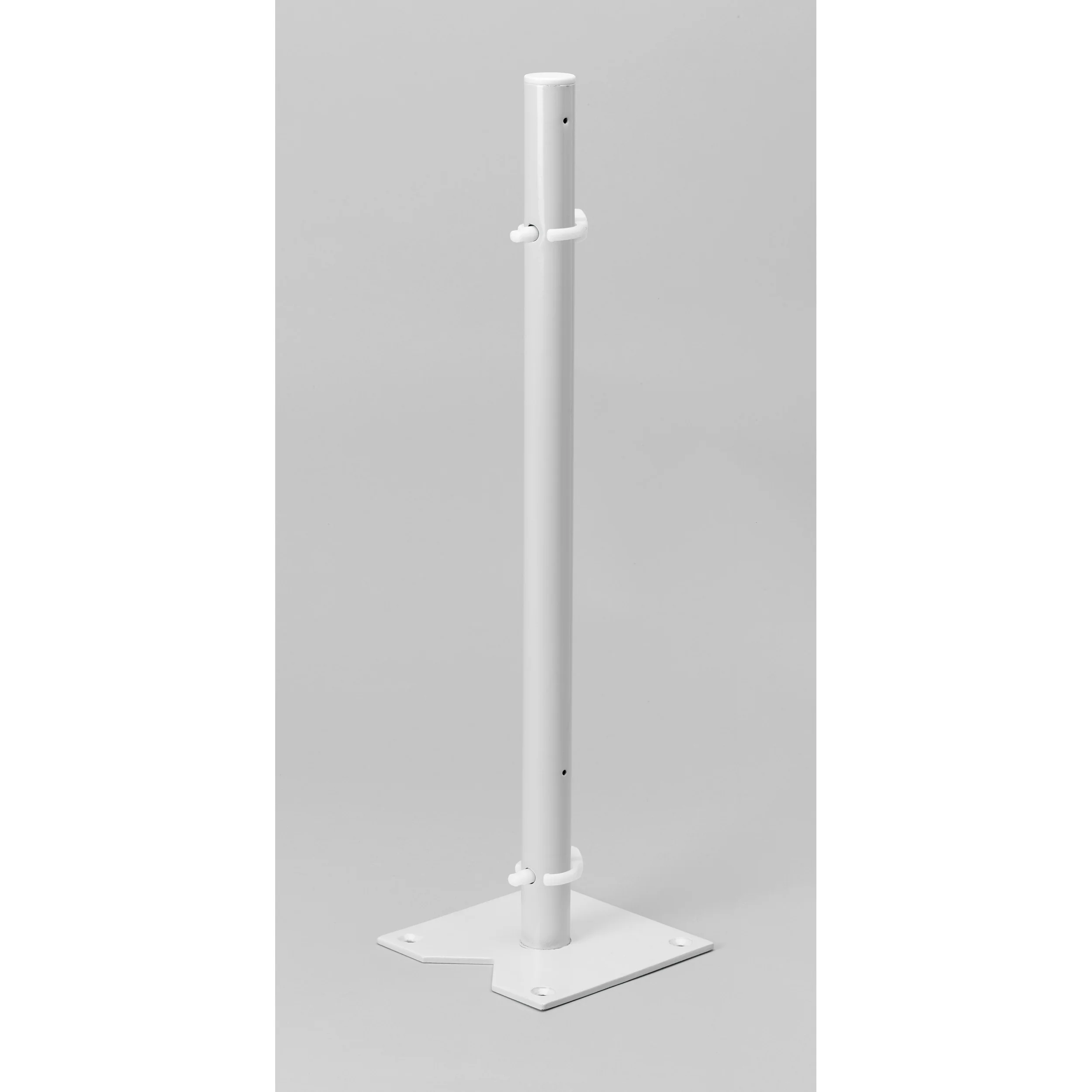 18 in White Polymer Kidney Lazy Susans 2-Shelf White 18 in (457 mm) W x 18 in (457 mm) D x 17.38 in (441 mm) H - Image 2
