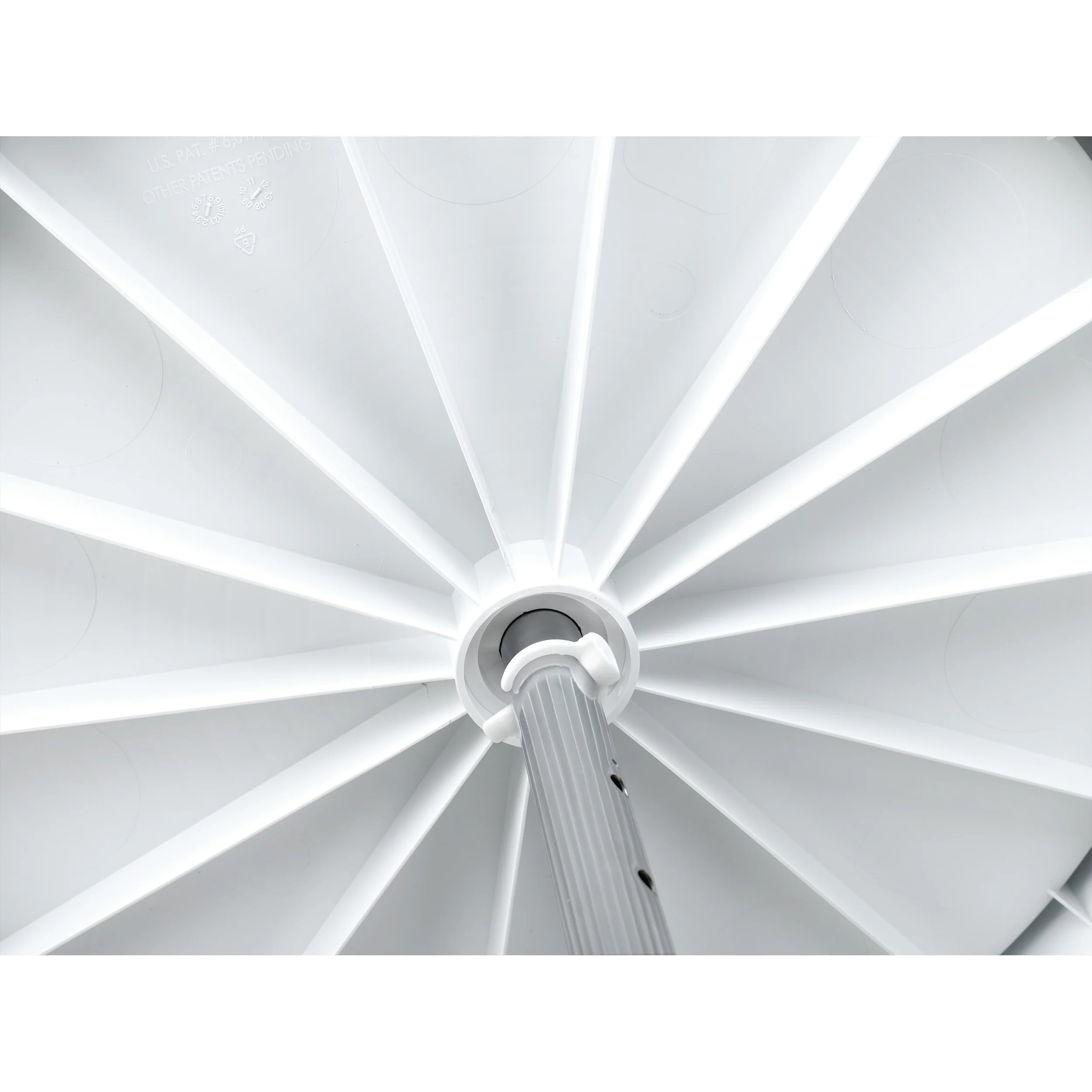 32 in White Polymer Kidney Lazy Susans 2-Shelf White  32 in (813 mm) W x 32 in (813 mm) D x 26 in (660 mm) H
