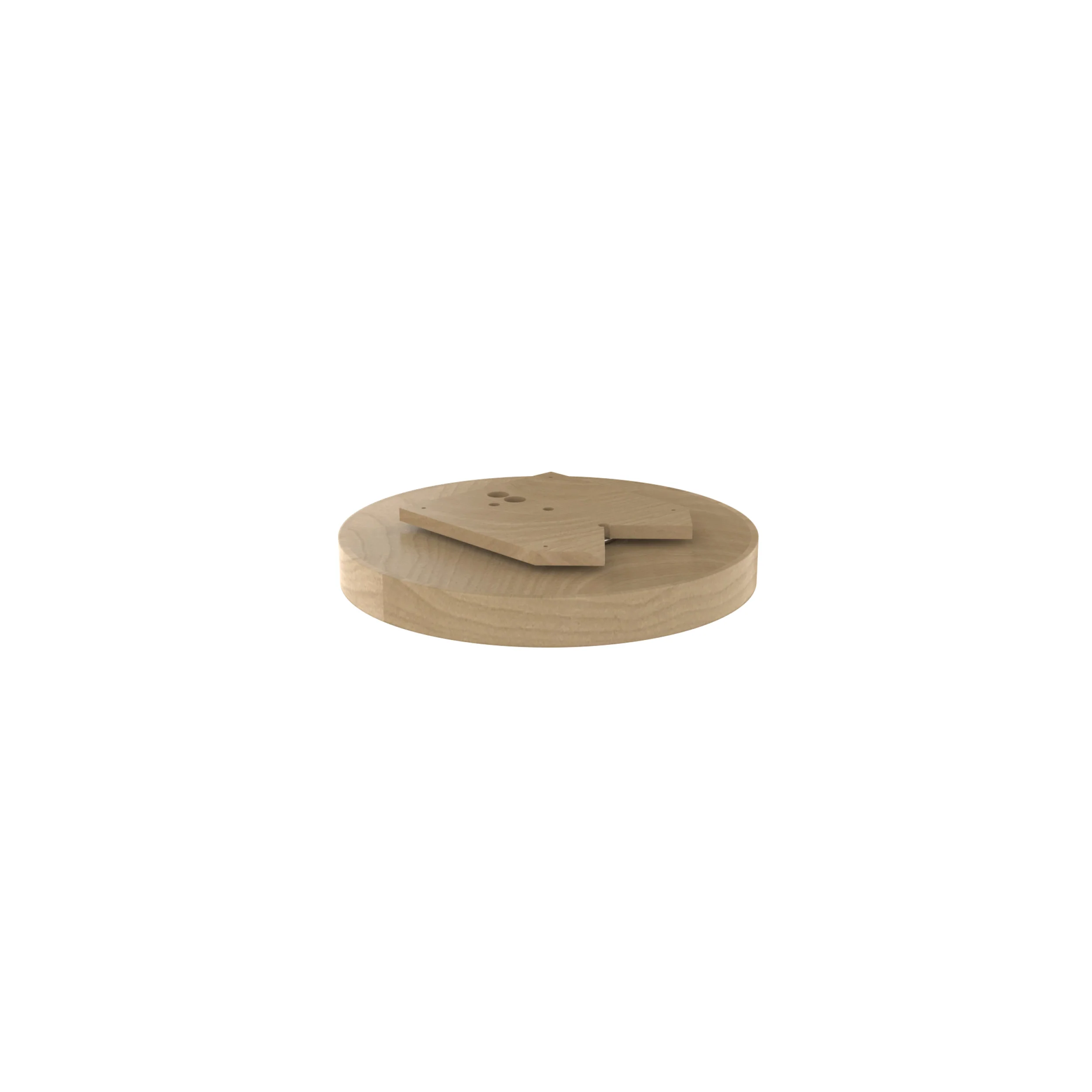 18 in Banded Wood Full Circle Lazy Susan w/steel bearing Natural 18 in (457 mm) W x 18 in (457 mm) D x 2.9 in (74 mm) H - Image 5