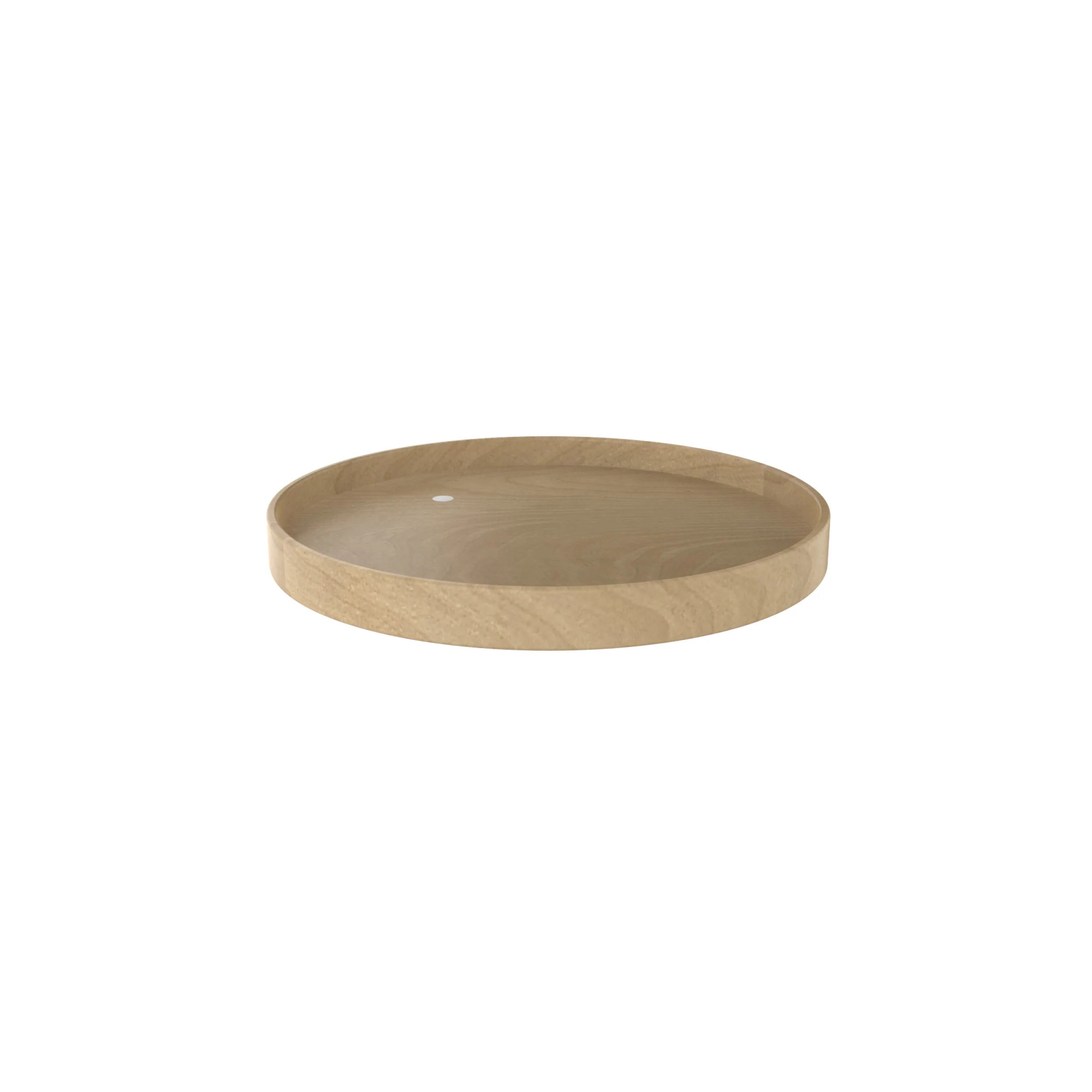 24 in Natural Wood Full Circle Shelf Only Natural  24 in (610 mm) W x 24 in (610 mm) D x 2.38 in (60 mm) H - Image 3
